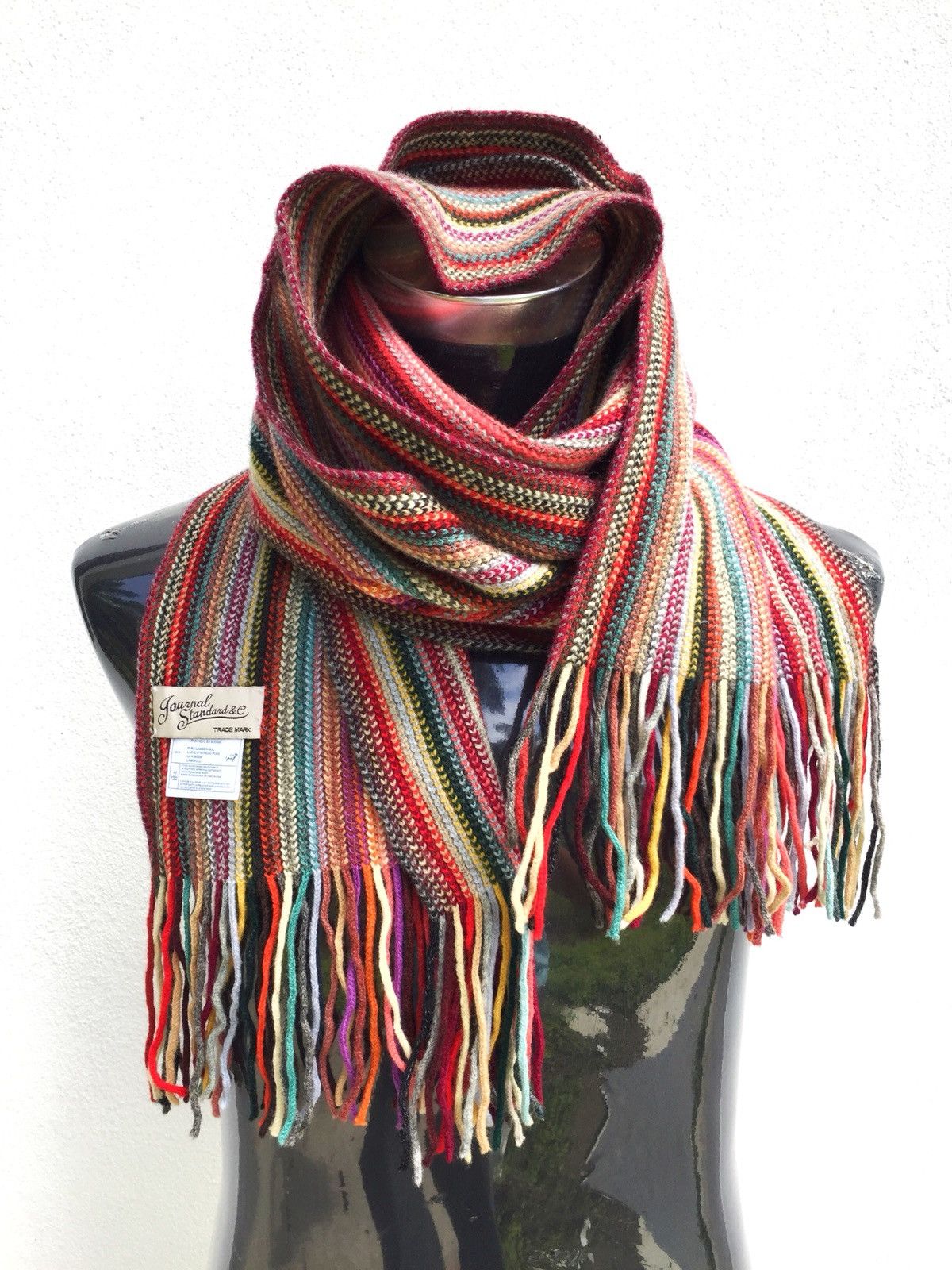 Journal Standard JS 🇯🇵 Beautiful Hand Knit Pure Lambswool Scarves Size ONE SIZE - 1 Thumbnail