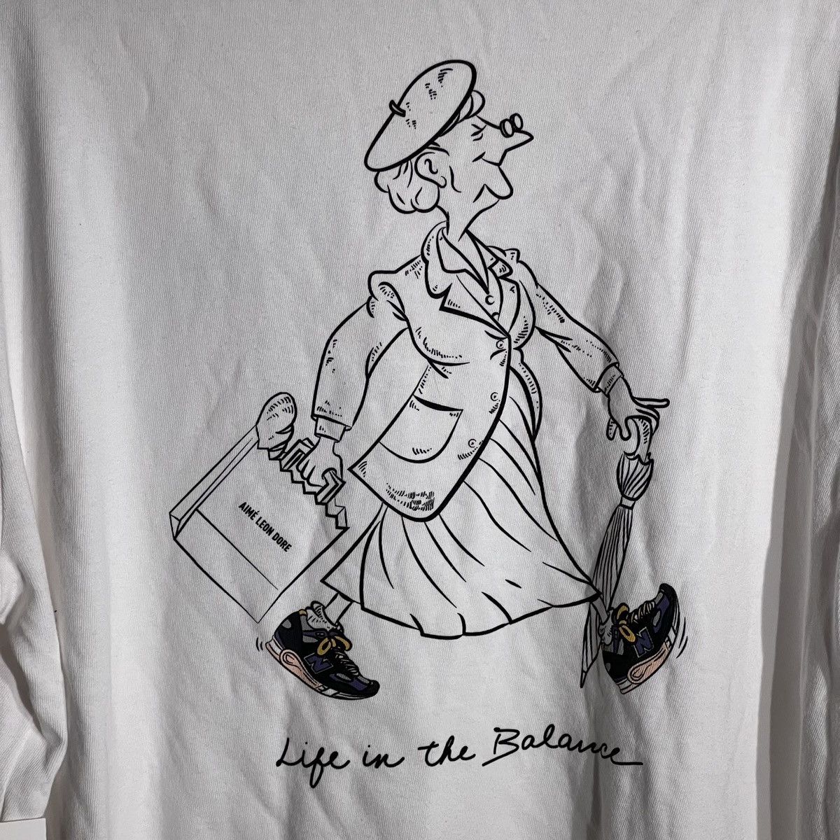 Aime Leon Dore × New Balance Life In The Balanc LS Tee, Large, 990v2 Size US L / EU 52-54 / 3 - 3 Thumbnail