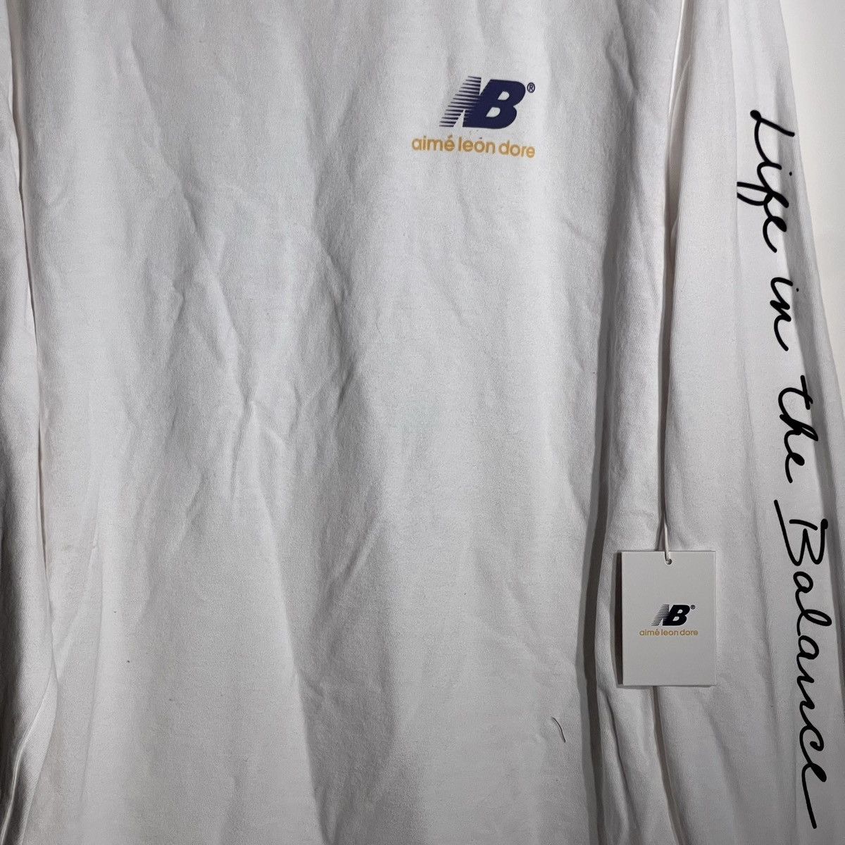 Aime Leon Dore × New Balance Life In The Balanc LS Tee, Large, 990v2 Size US L / EU 52-54 / 3 - 6 Thumbnail