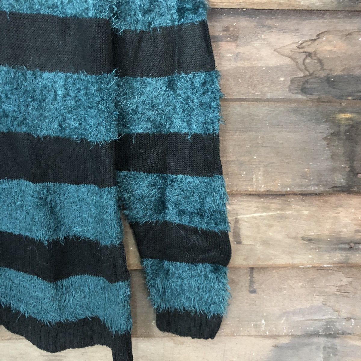 Homespun Knitwear Final Basic stripe like cobain Fur Shaggy Knitwear #c1029 Size US M / EU 48-50 / 2 - 4 Thumbnail
