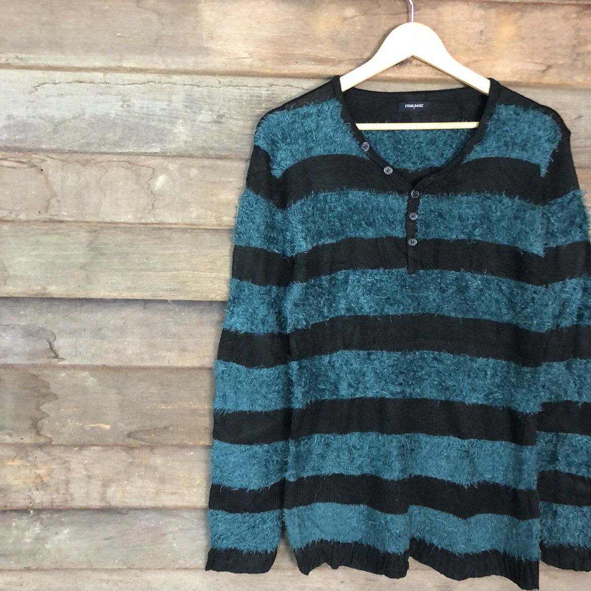 Homespun Knitwear Final Basic stripe like cobain Fur Shaggy Knitwear #c1029 Size US M / EU 48-50 / 2 - 7 Thumbnail