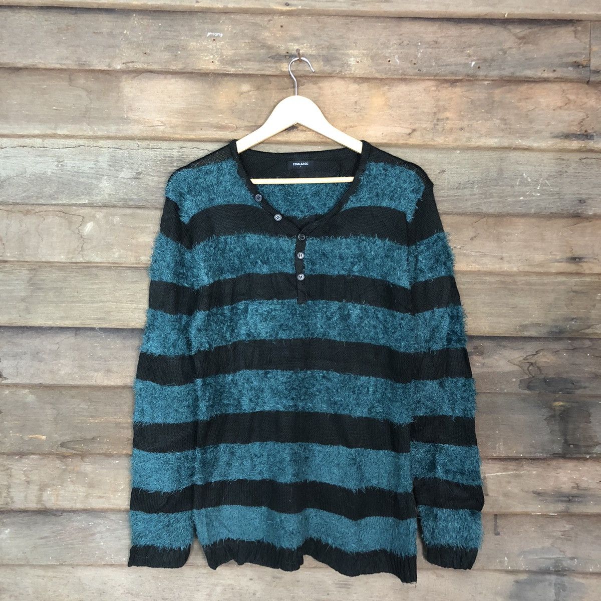 Homespun Knitwear Final Basic stripe like cobain Fur Shaggy Knitwear #c1029 Size US M / EU 48-50 / 2 - 3 Thumbnail