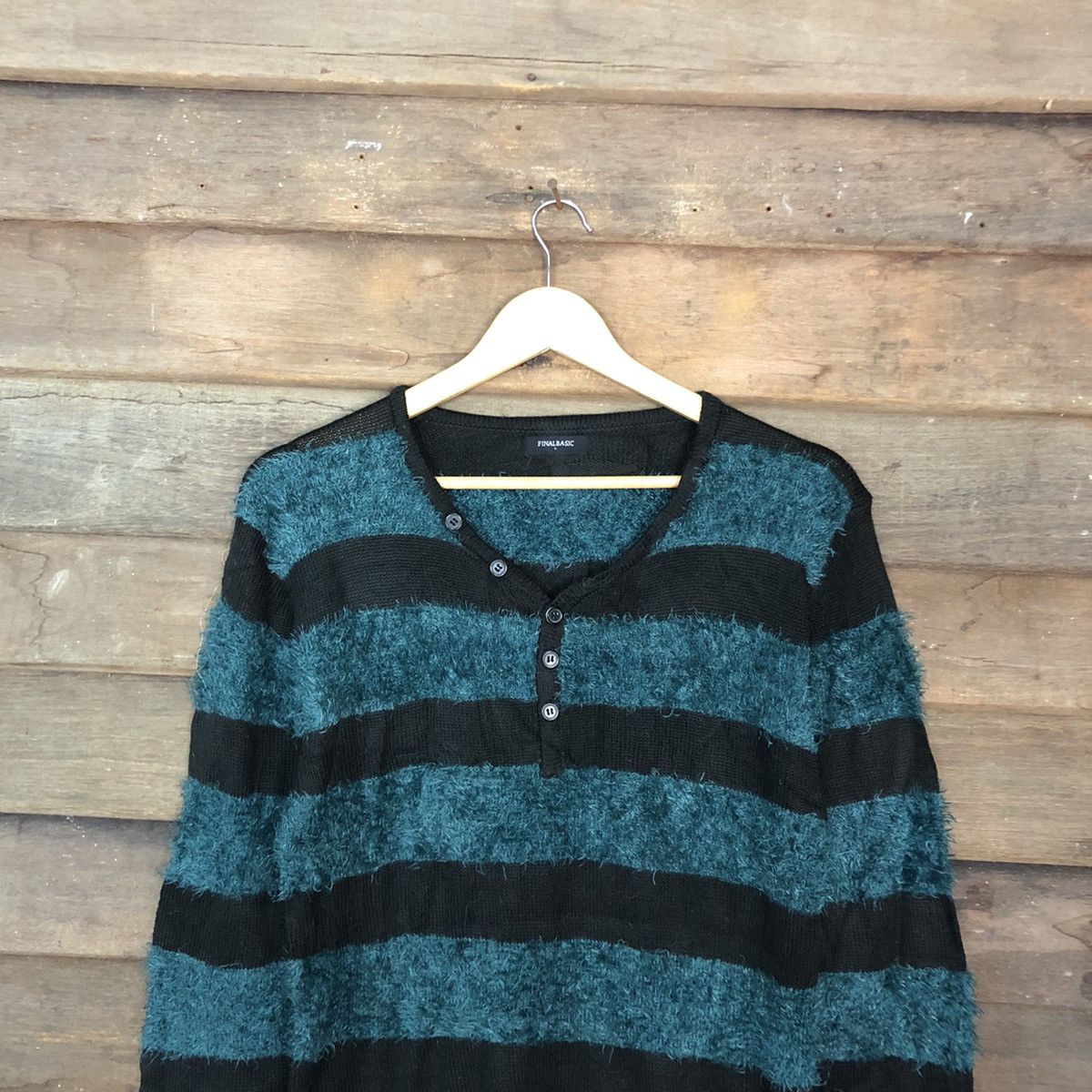 Homespun Knitwear Final Basic stripe like cobain Fur Shaggy Knitwear #c1029 Size US M / EU 48-50 / 2 - 9 Thumbnail