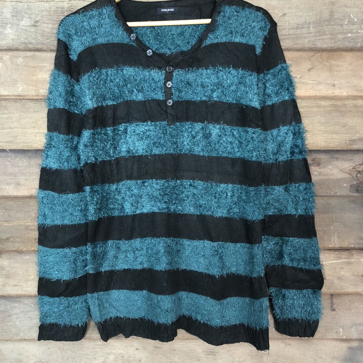 Homespun Knitwear Final Basic stripe like cobain Fur Shaggy Knitwear #c1029 Size US M / EU 48-50 / 2 - 8 Thumbnail