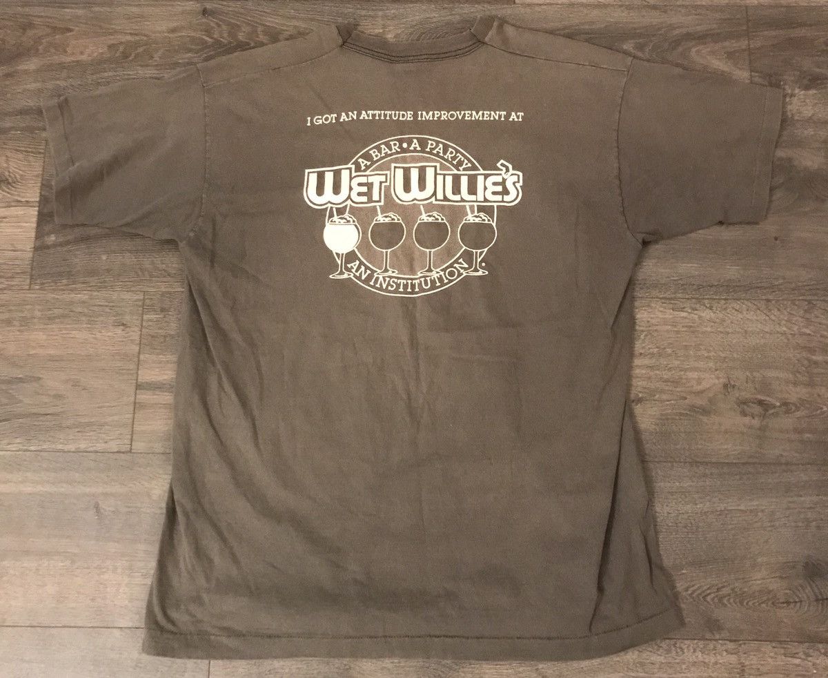 Vintage 💥SALE! Vintage Single Stitch Wet Willies Bar Tee Size US XL / EU 56 / 4 - 1 Thumbnail