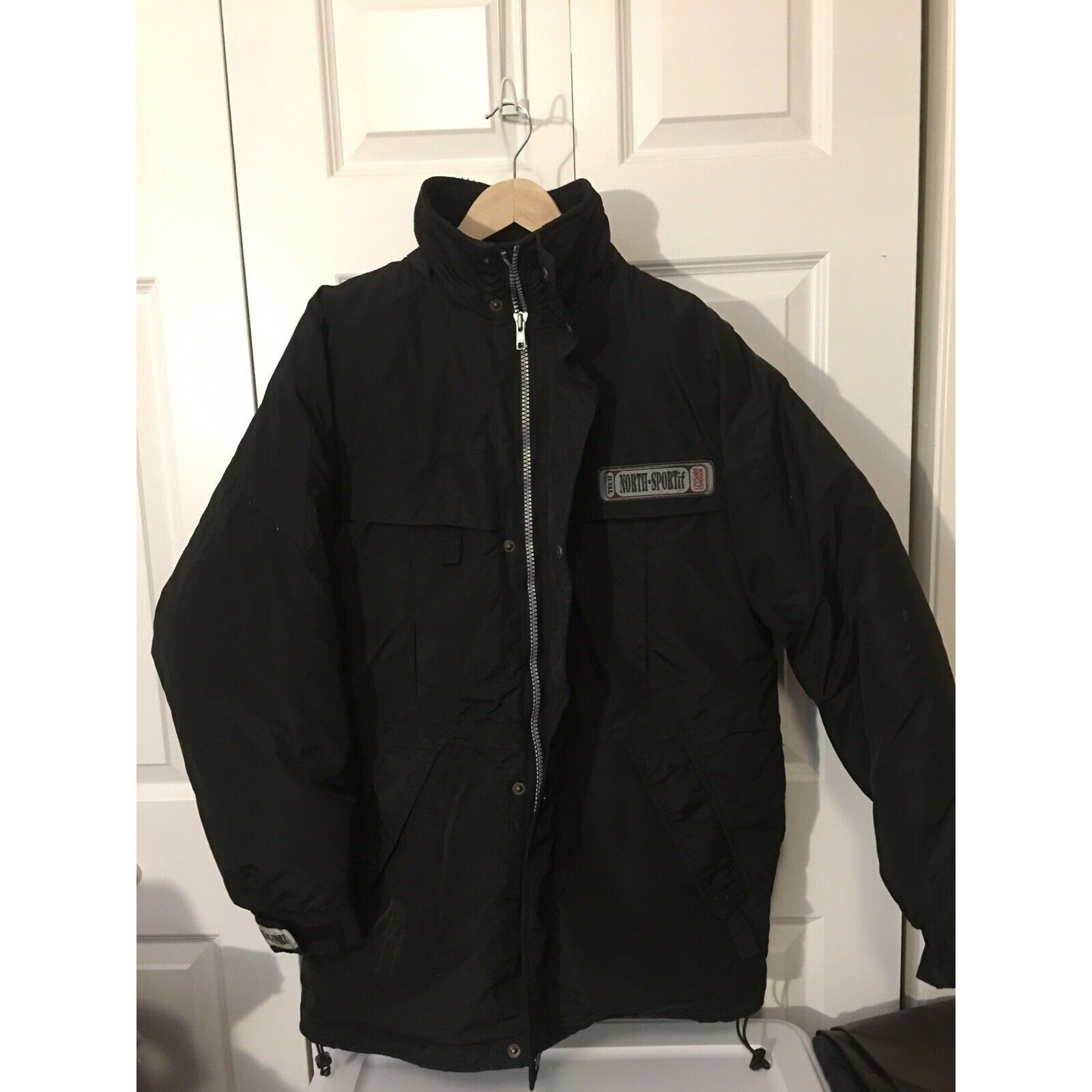 Vintage North Sportif Men’s Sz XL Jacket Reversible Puffer Zip Black Size US XL / EU 56 / 4 - 1 Thumbnail