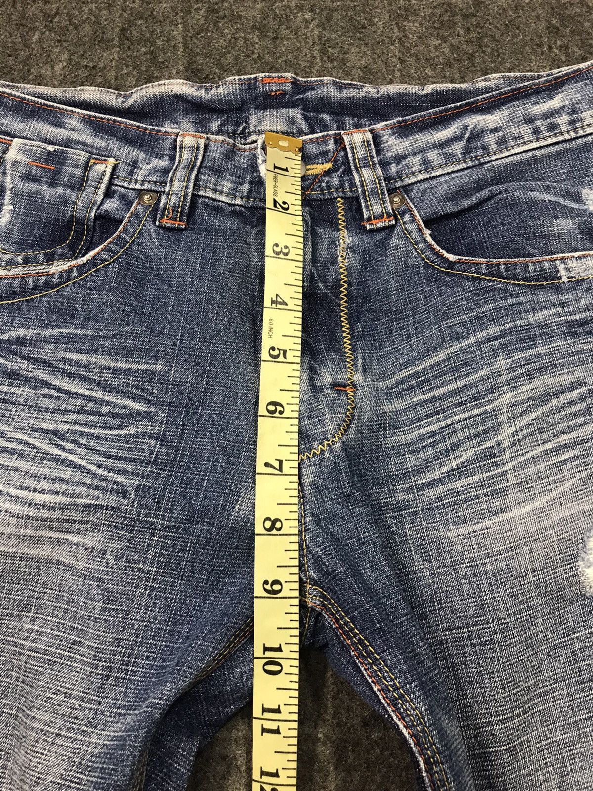 Japanese Brand × Vintage Vintage Compass Straight Cut Style Pants Distressed Denim Size US 30 / EU 46 - 10 Thumbnail