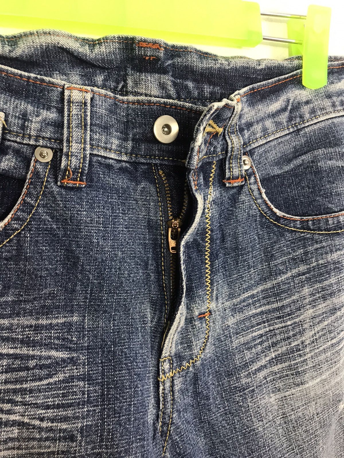 Japanese Brand × Vintage Vintage Compass Straight Cut Style Pants Distressed Denim Size US 30 / EU 46 - 4 Thumbnail