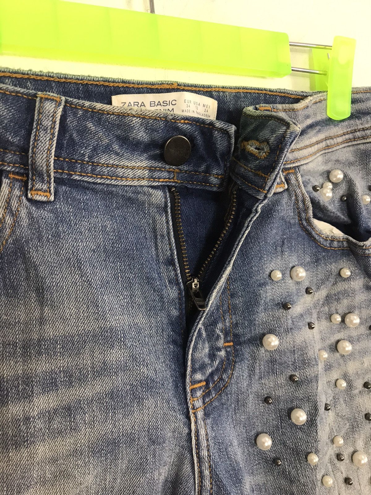 Vintage × Zara Vintage Zara Basic Z1975 Straight Cut Pearl Style Pants Size US 29 - 4 Thumbnail