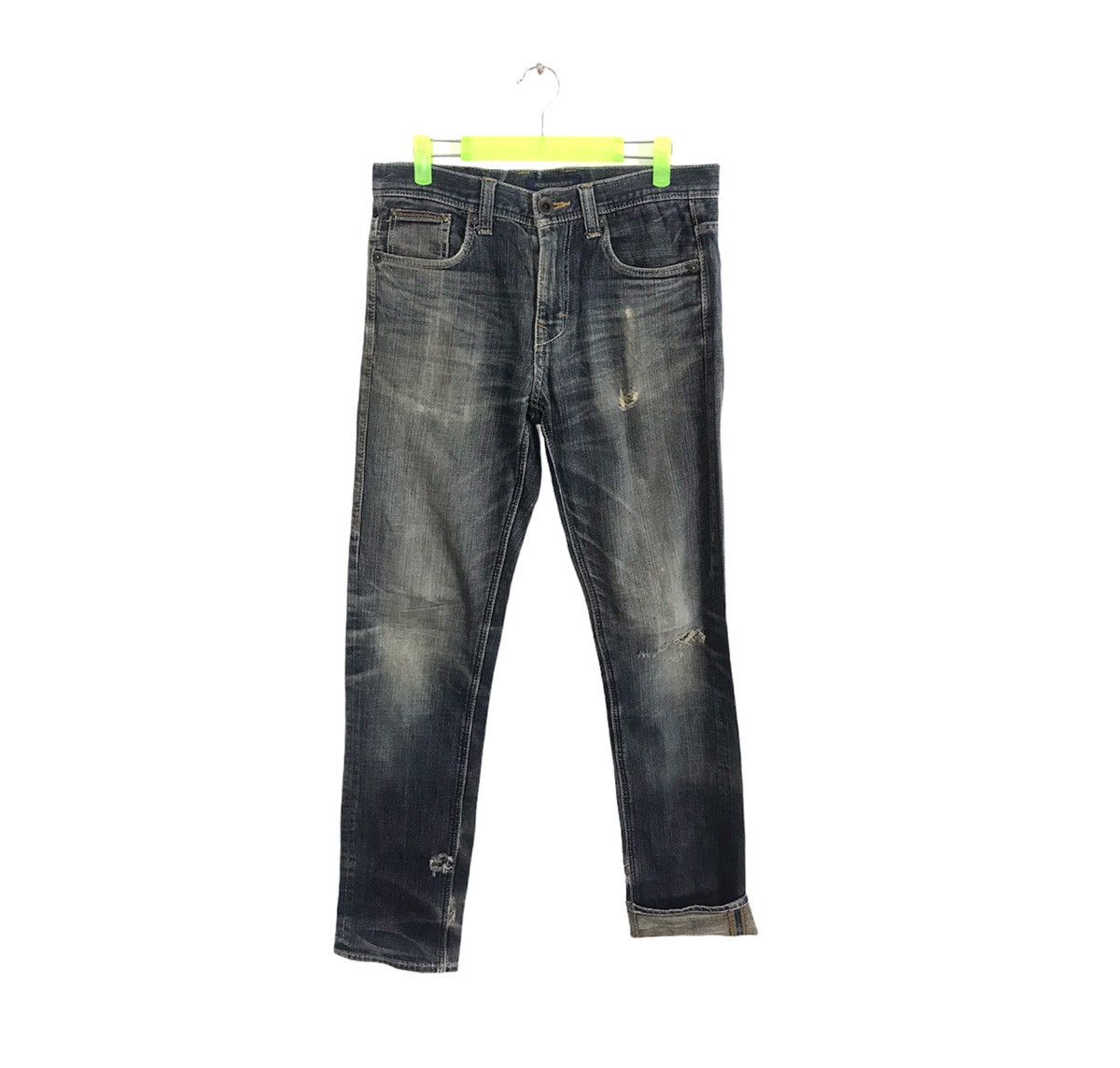 Old Navy × Vintage Vintage Navy Produce Straight Cut Pants Distressed Denim Size US 32 / EU 48 - 1 Thumbnail