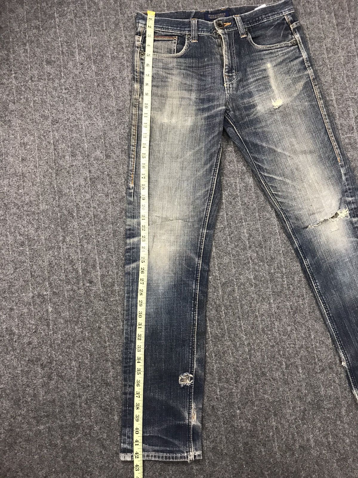 Old Navy × Vintage Vintage Navy Produce Straight Cut Pants Distressed Denim Size US 32 / EU 48 - 11 Thumbnail