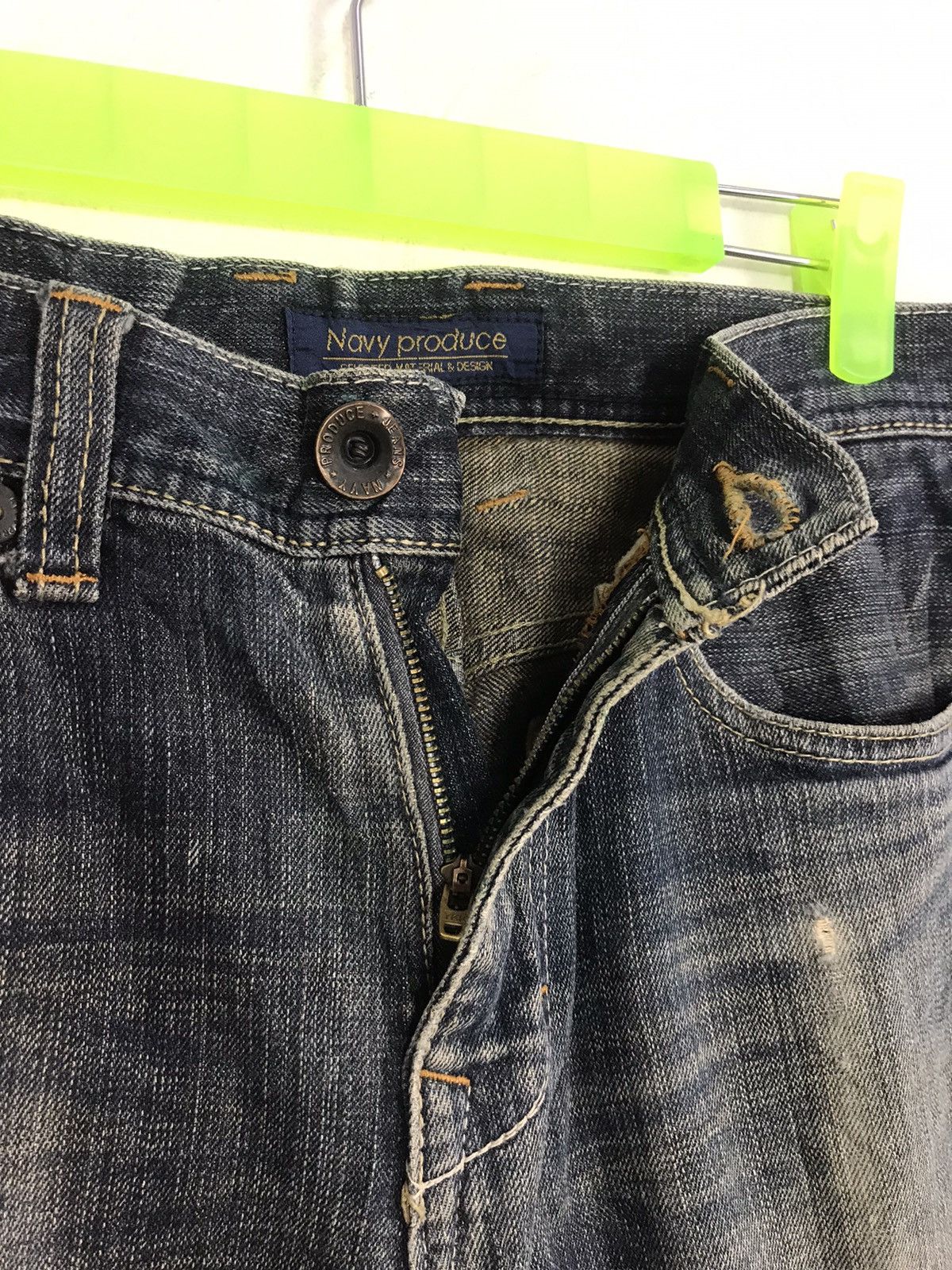 Old Navy × Vintage Vintage Navy Produce Straight Cut Pants Distressed Denim Size US 32 / EU 48 - 3 Thumbnail