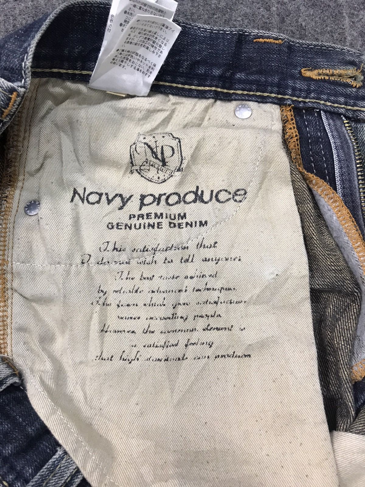 Old Navy × Vintage Vintage Navy Produce Straight Cut Pants Distressed Denim Size US 32 / EU 48 - 5 Thumbnail