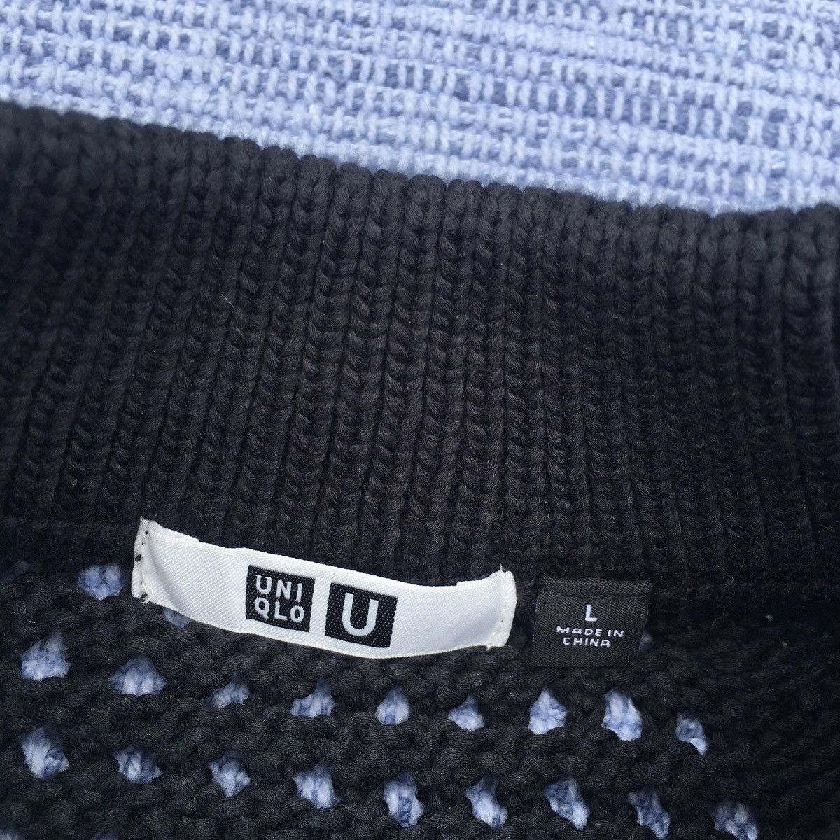 Christophe Lemaire × Lemaire × Uniqlo black knit mesh Size US L / EU 52-54 / 3 - 3 Thumbnail