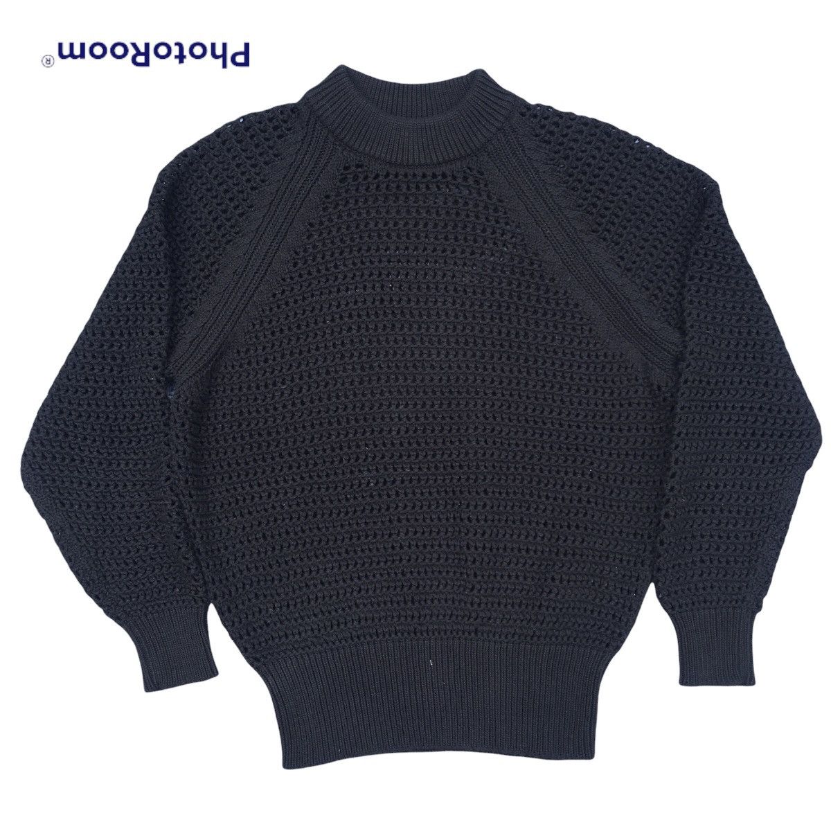 black knit mesh