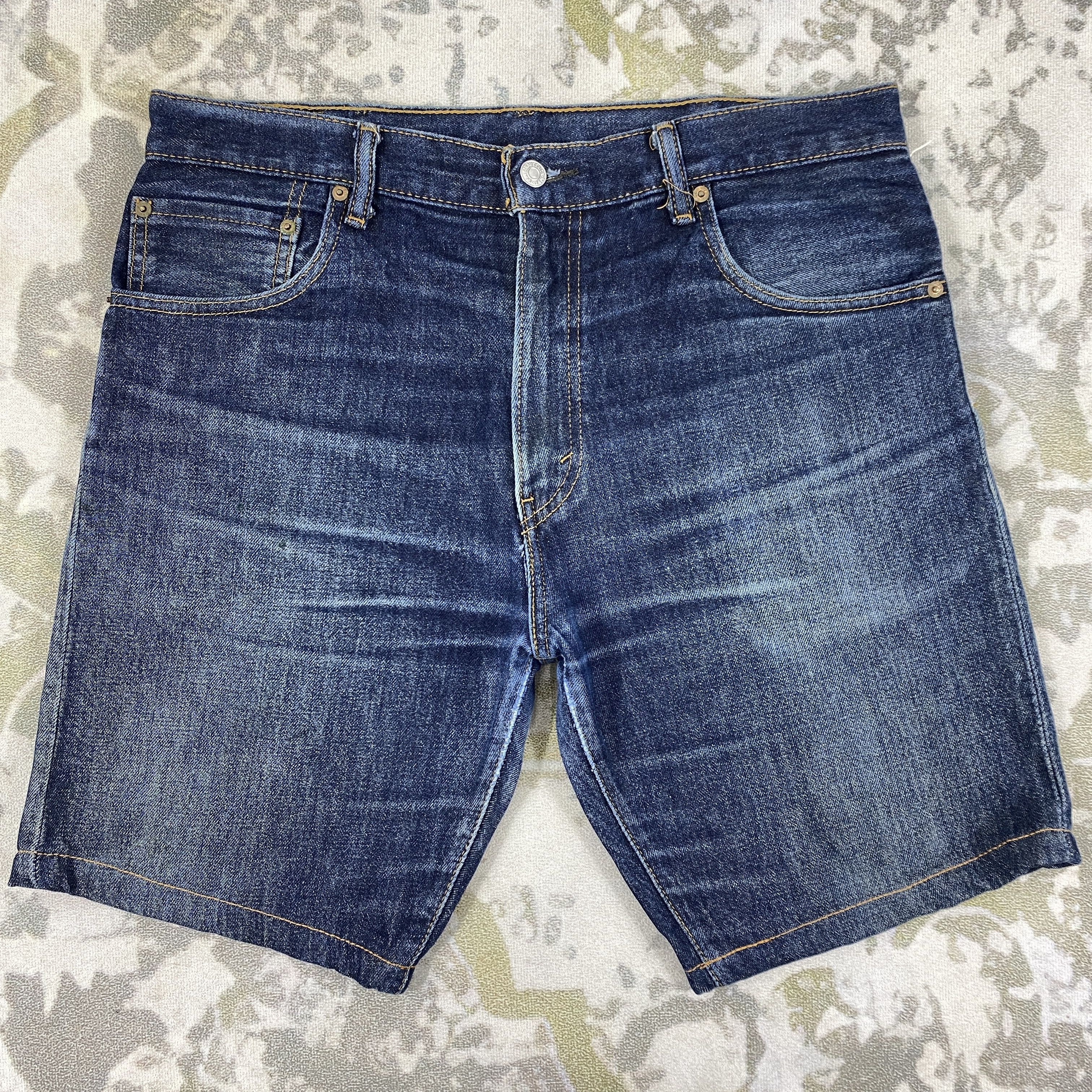 Blue Denim Vintage Levi's 517 Short Jeans 35x9.5 -JN2712