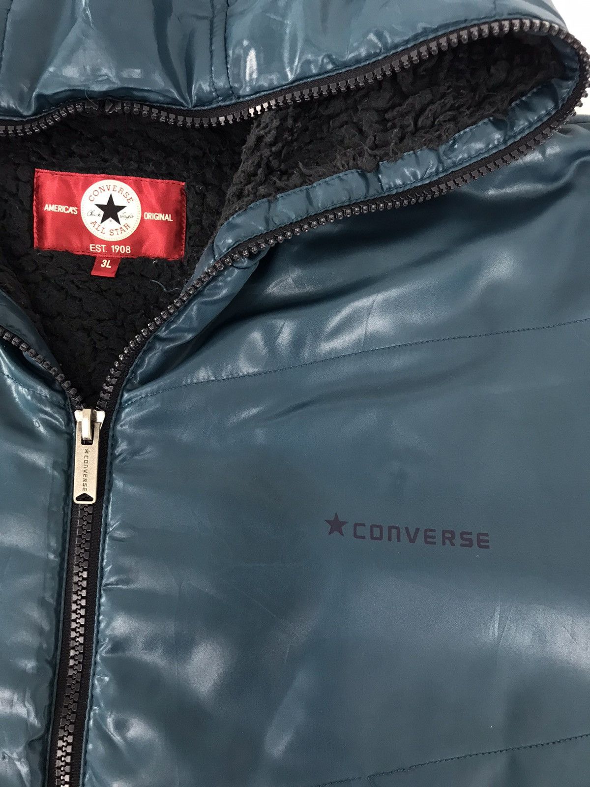 Converse × Vintage Vintage Converse All Star Zipper Shark Style Sherpa Inner Size US XL / EU 56 / 4 - 3 Thumbnail
