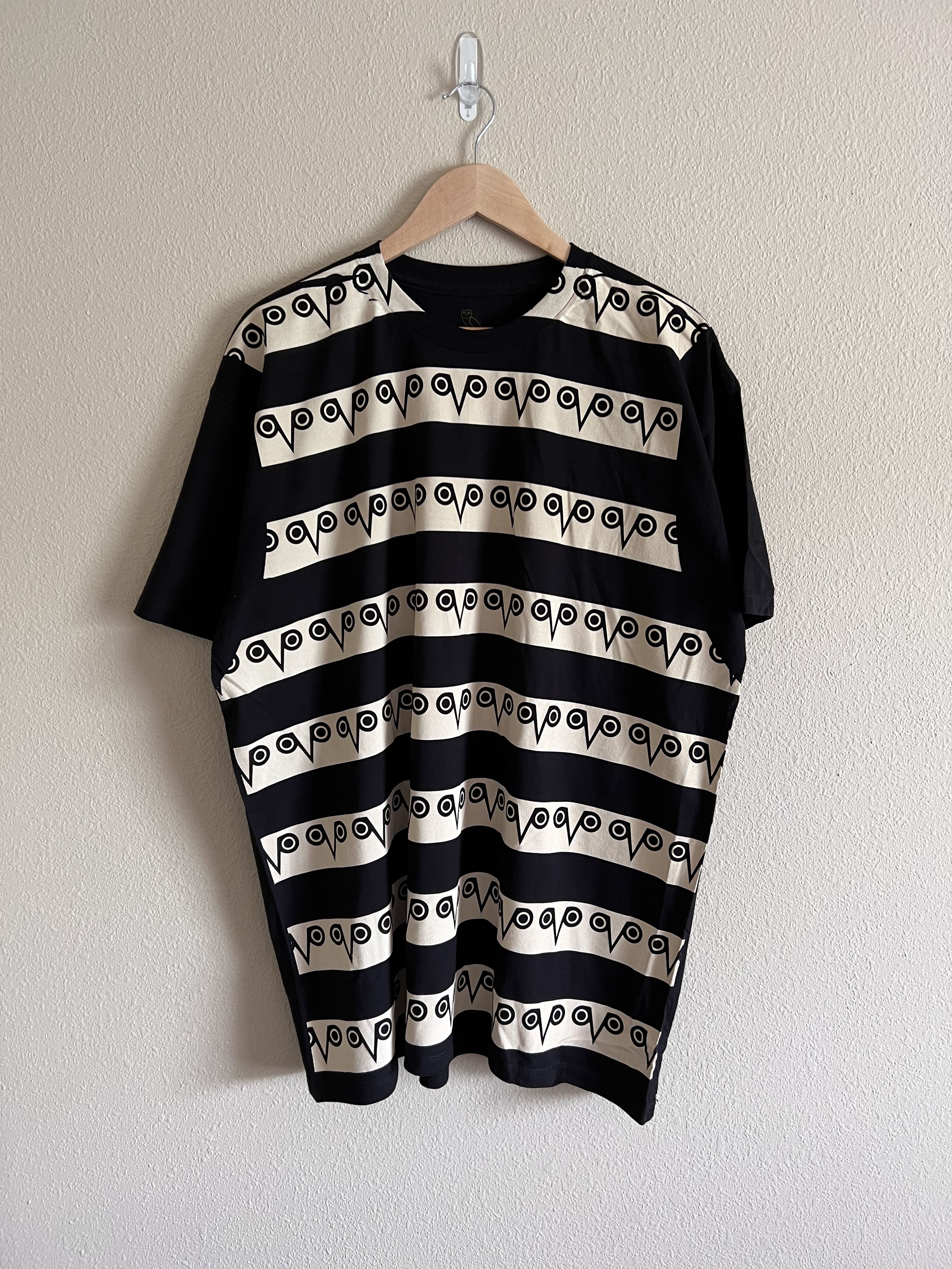 October's Very Own October's Very Own Striped Monogram Tee in Black Size US XXL / EU 58 / 5 - 1 Thumbnail