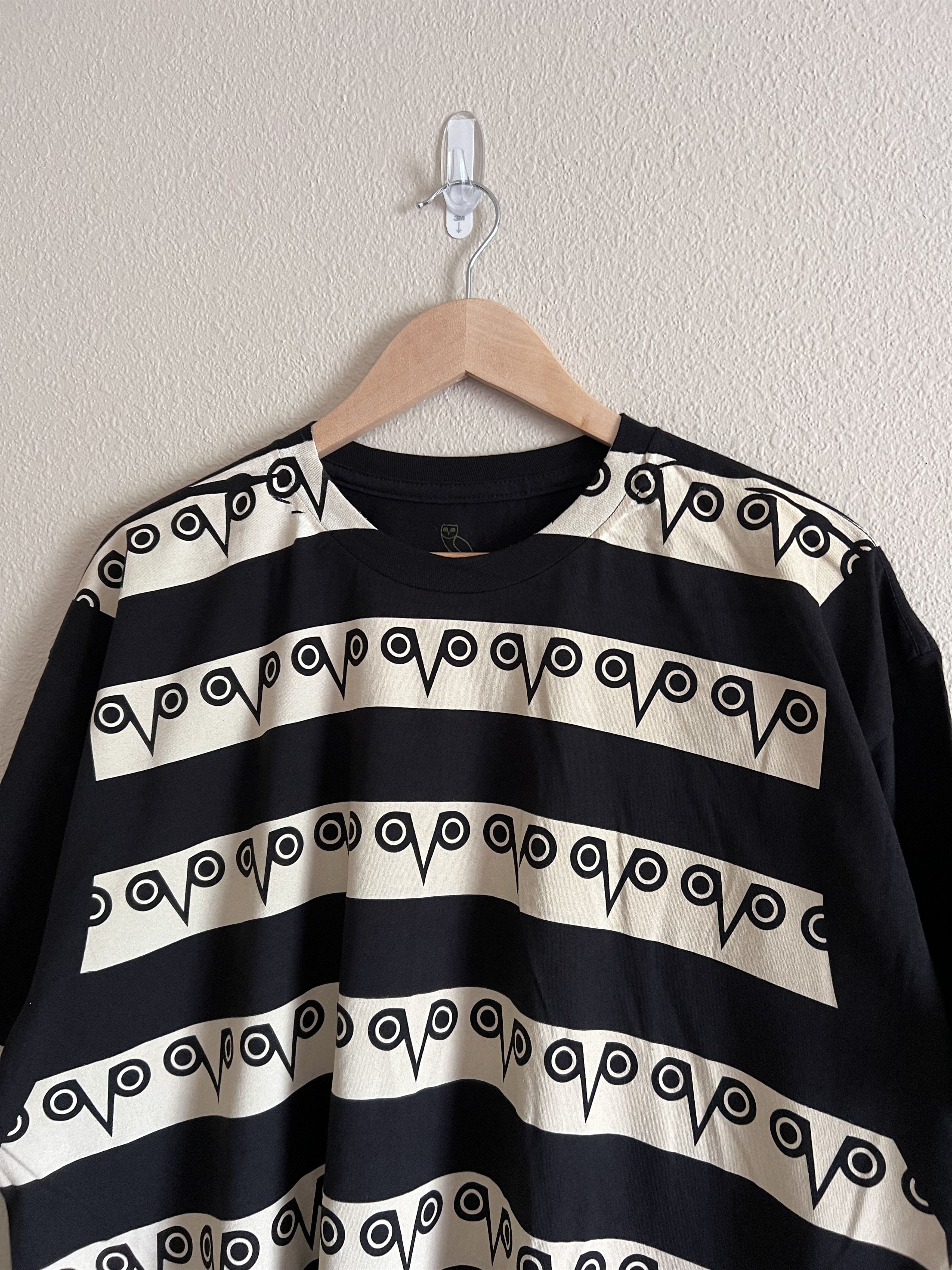 October's Very Own October's Very Own Striped Monogram Tee in Black Size US XXL / EU 58 / 5 - 2 Thumbnail