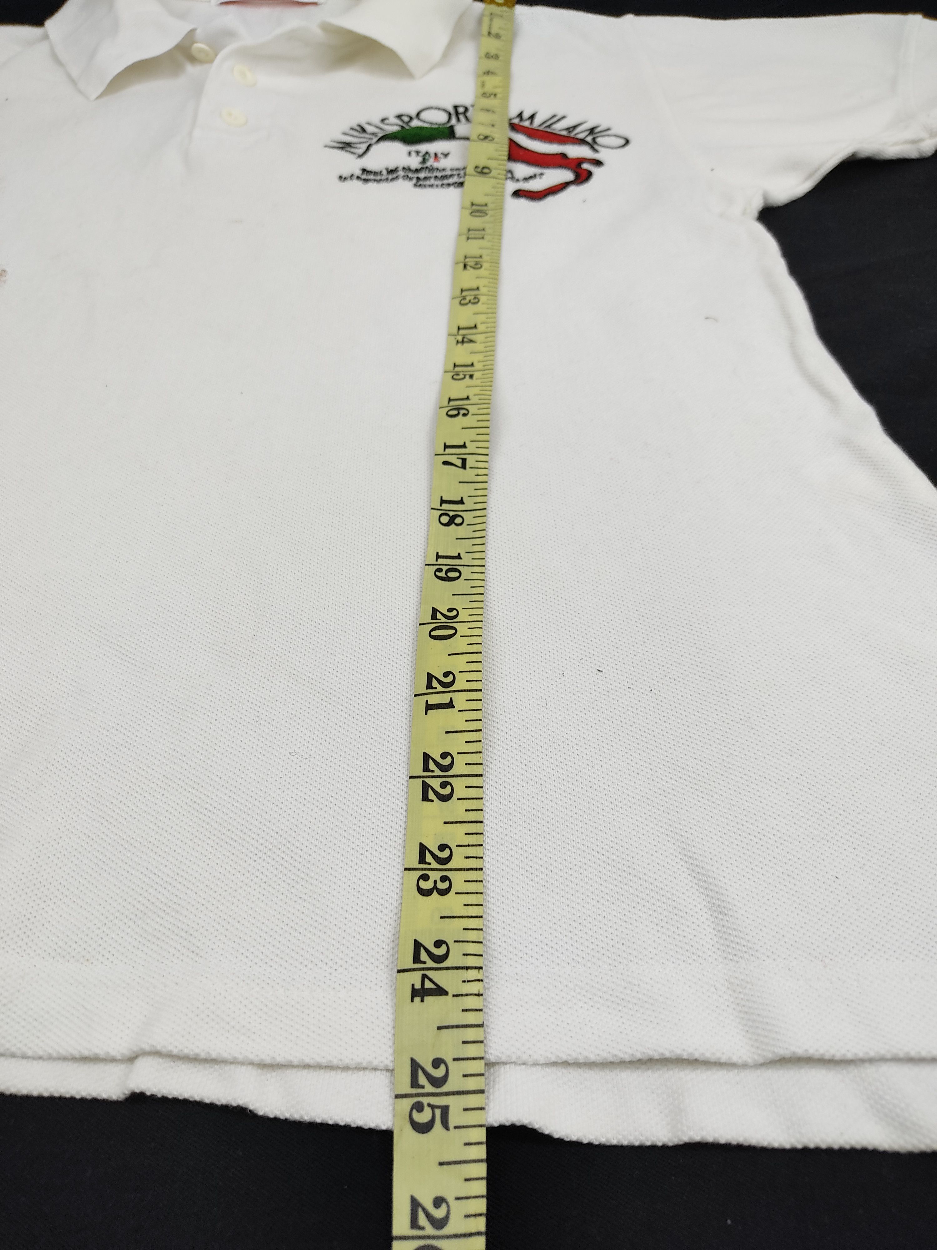 Japanese Brand × Vintage Miki Sports Milano Italy Embroidery Logo Tee Yamazen Shoji Size M / US 6-8 / IT 42-44 - 7 Thumbnail