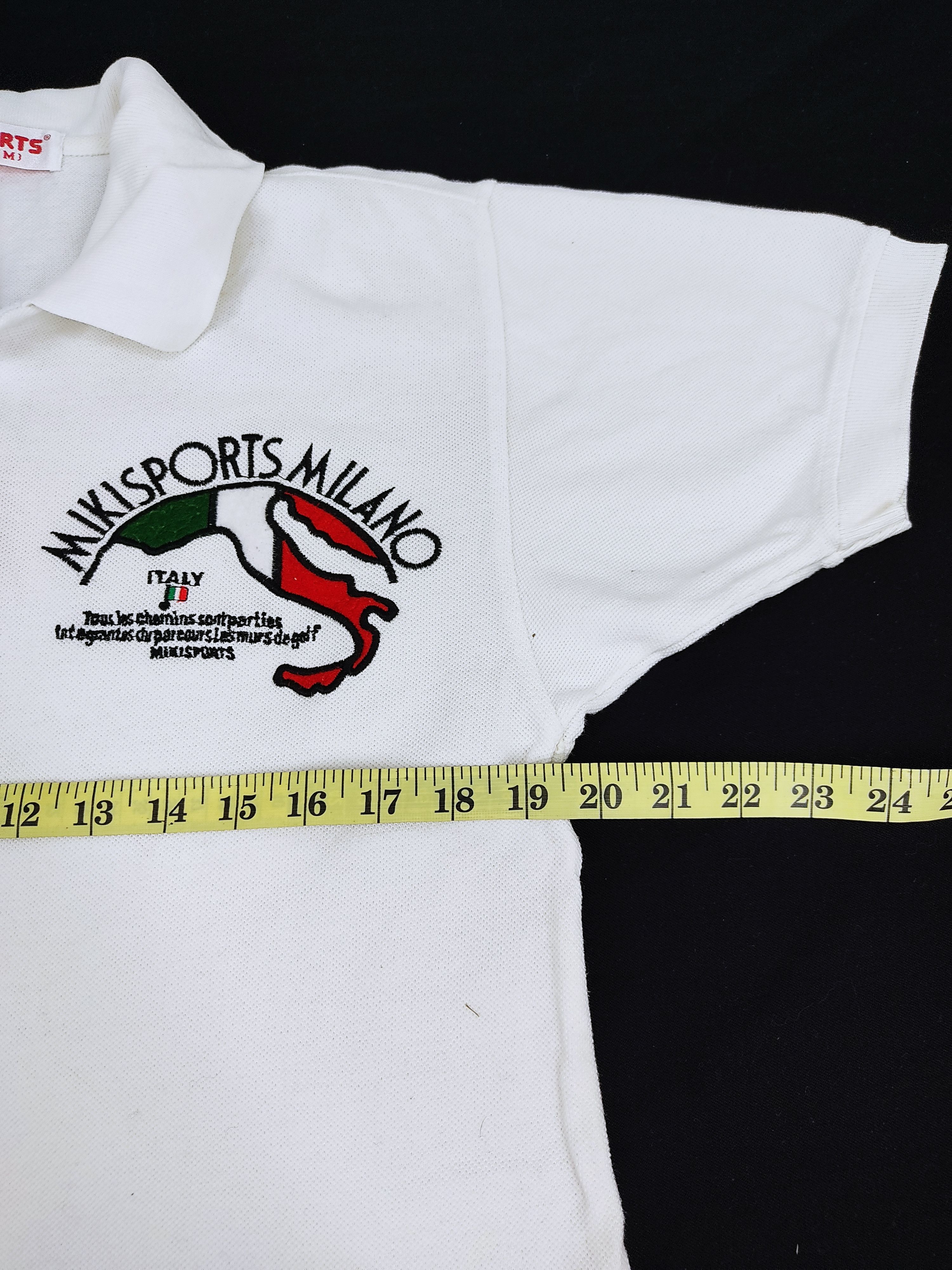 Japanese Brand × Vintage Miki Sports Milano Italy Embroidery Logo Tee Yamazen Shoji Size M / US 6-8 / IT 42-44 - 6 Thumbnail