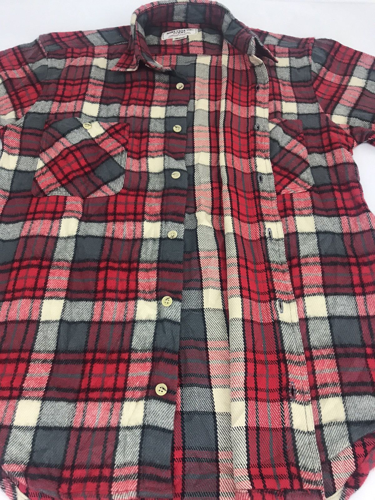Japanese Brand Flannel Plaid Checked More Than You Double Pockets Shirt Size US M / EU 48-50 / 2 - 3 Thumbnail