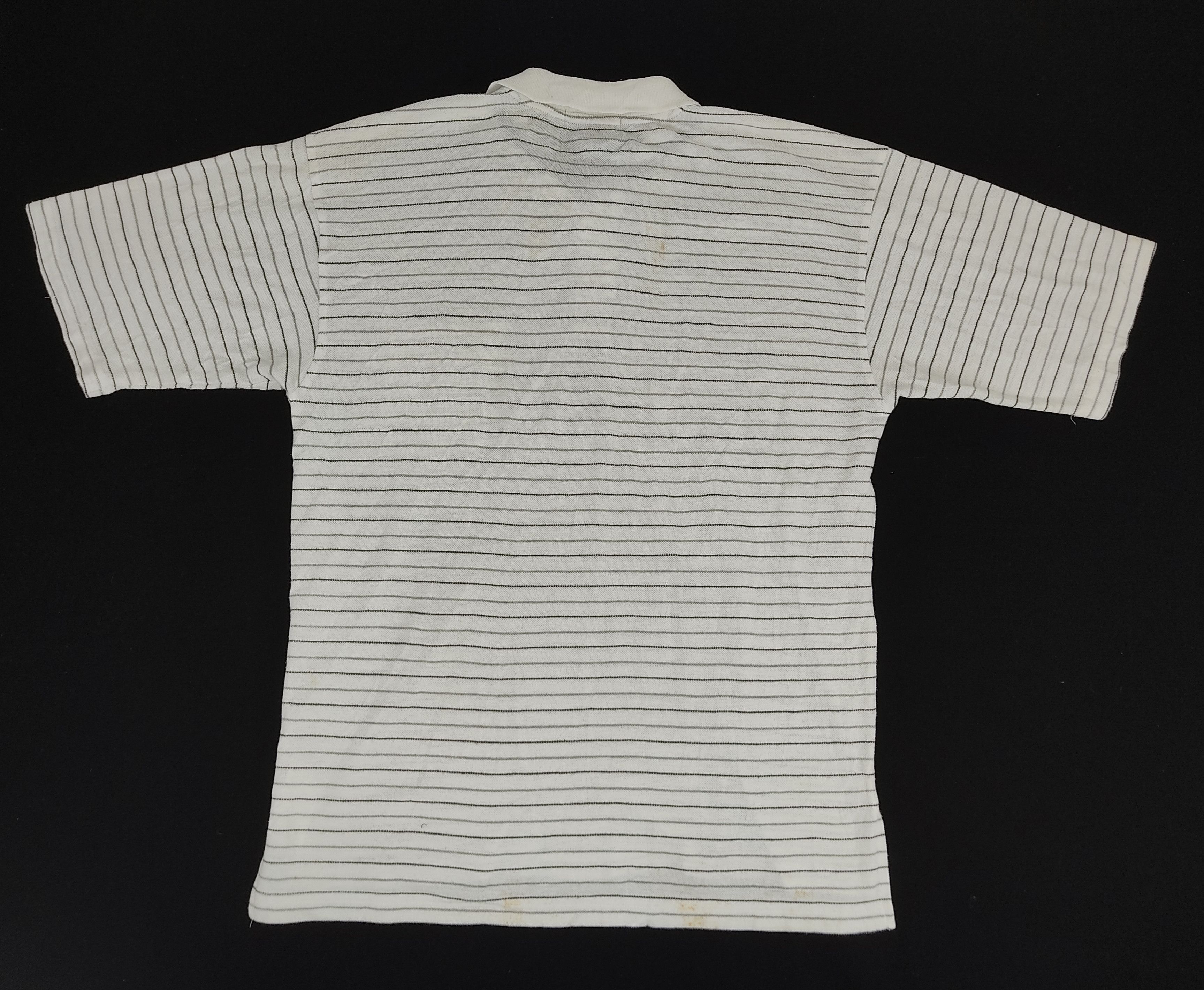 Designer Gianni Valentino Italy Polo Tee T-shirt Striped Design Size US L / EU 52-54 / 3 - 4 Thumbnail