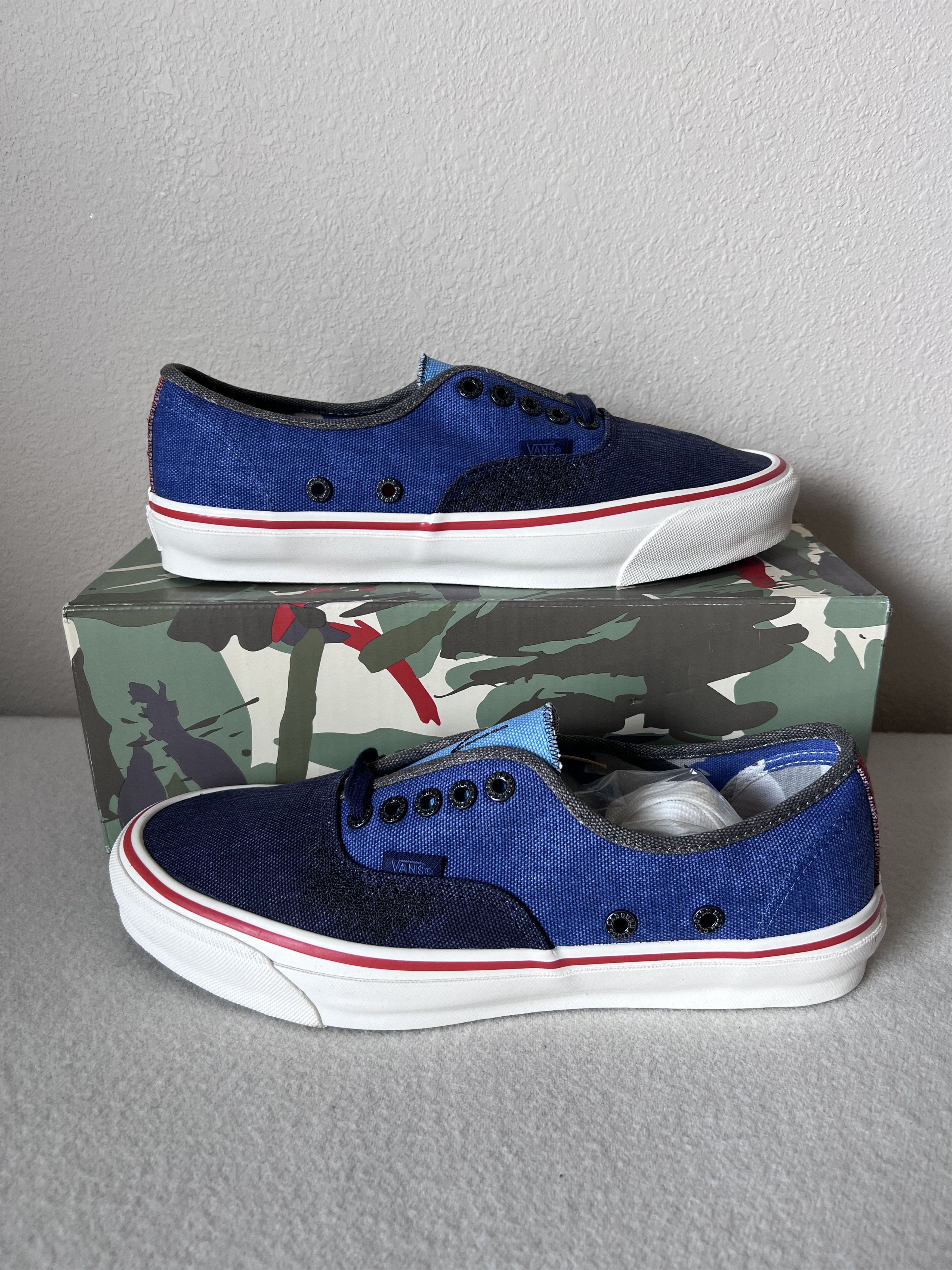 Nigel Cabourn Vans Nigel Cabourn OG Authentic Lx Navy Size US 8 / EU 41 - 2 Thumbnail