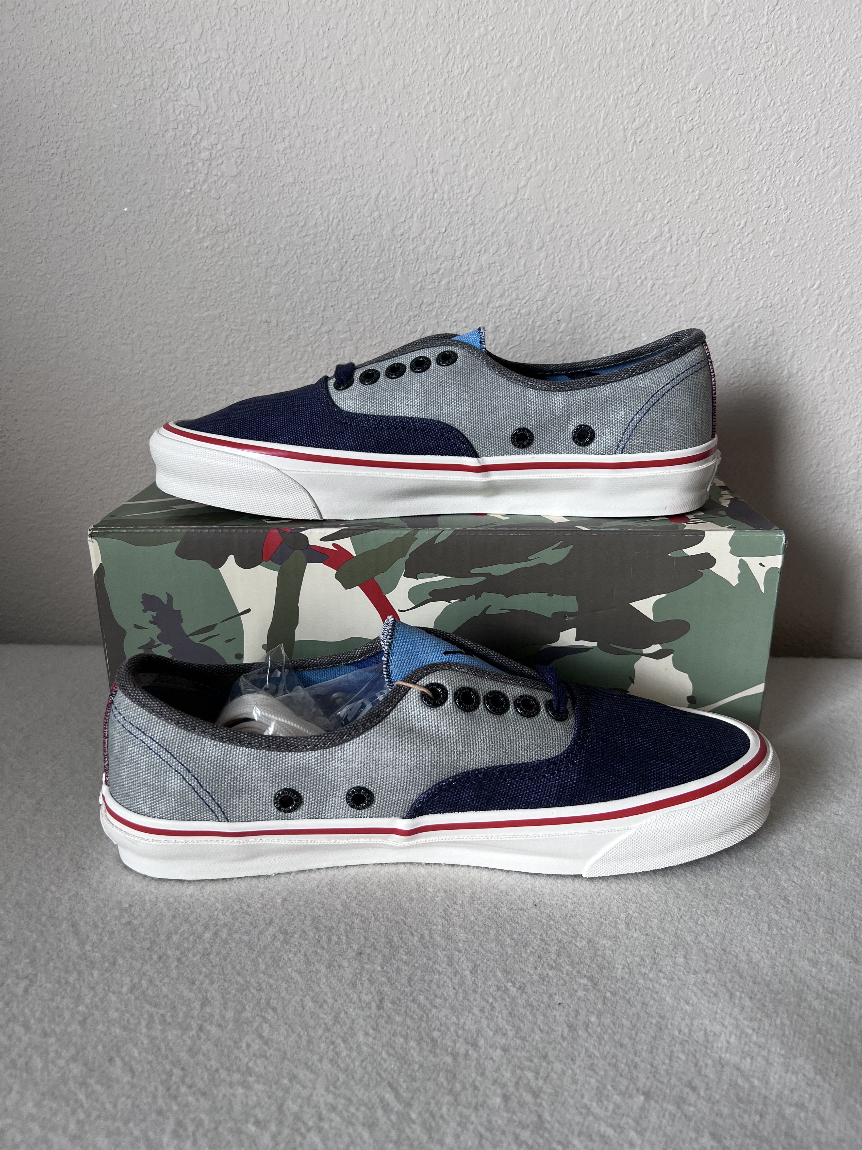 Nigel Cabourn Vans Nigel Cabourn OG Authentic Lx Navy Size US 8 / EU 41 - 3 Thumbnail