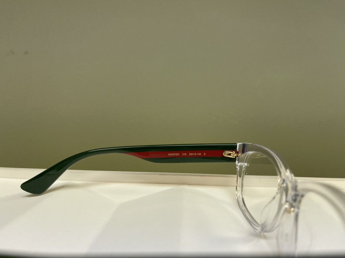 Gucci × Vintage NEW Gucci GG0278 Clear Transparent Glasses Eyeglasses Size ONE SIZE - 4 Thumbnail