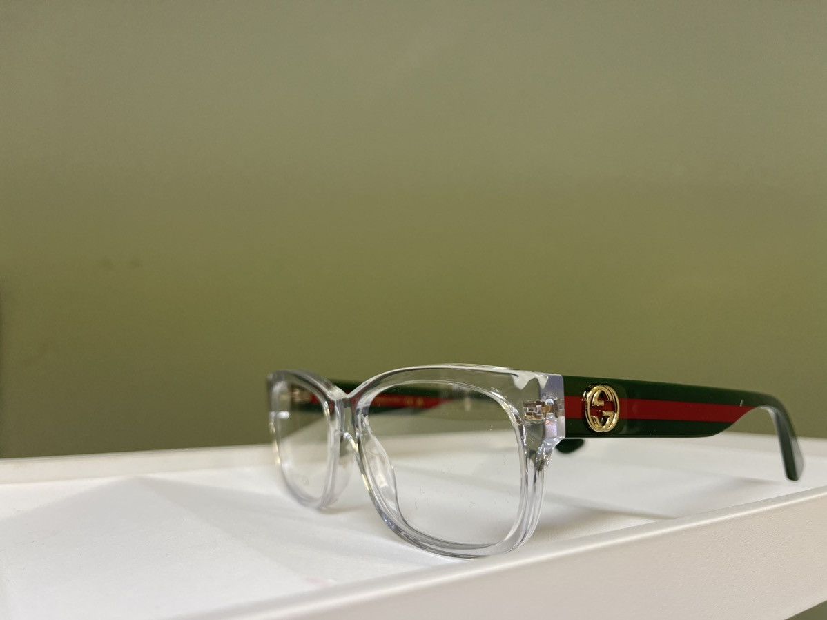 Gucci × Vintage NEW Gucci GG0278 Clear Transparent Glasses Eyeglasses Size ONE SIZE - 2 Thumbnail