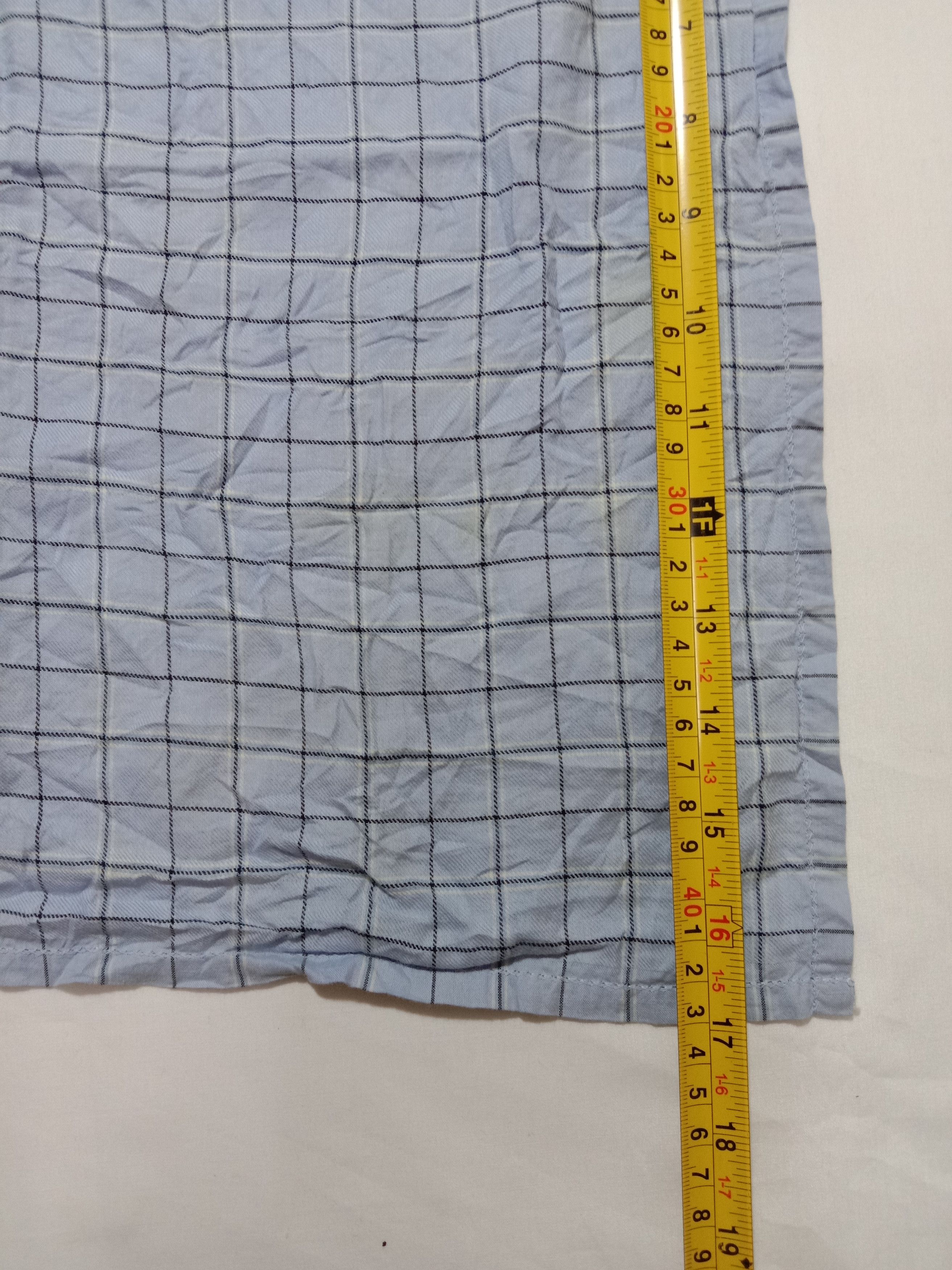 Designer Sky Blue Handkerchief Simple And Nice Check Design Size ONE SIZE - 4 Thumbnail