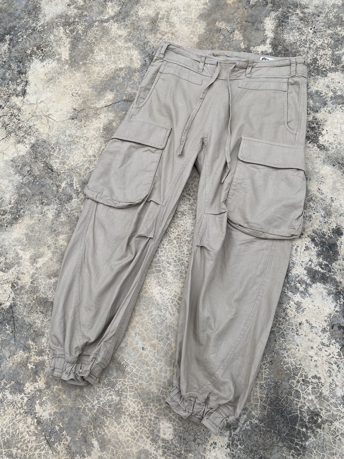 Image of Archival Clothing x Issey Miyake Tsumori Chisato Issey Miyake Suspender Cargo Pant in Brown (Size 3