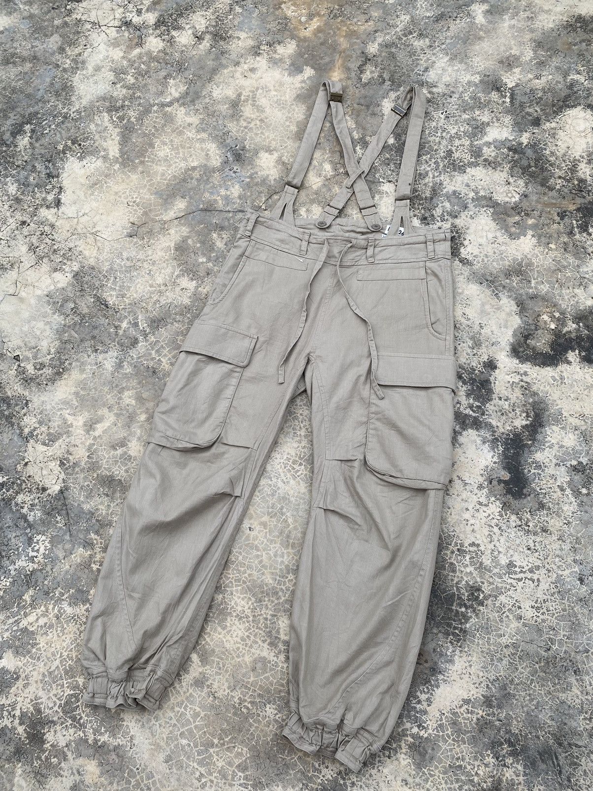 Tsumori Chisato Vintage Tsumori Chisato Issey Miyake Suspender Cargo Pant Size US 34 / EU 50 - 2 Thumbnail