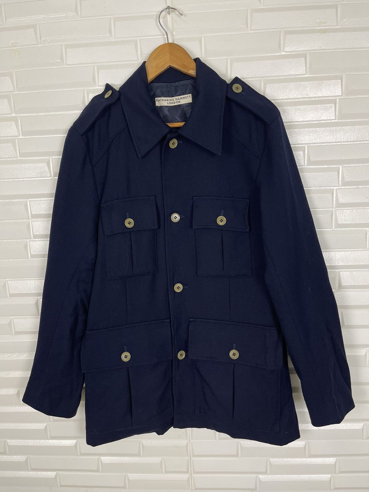 Katharine Hamnett London × Vintage MILITARY DESIGN KATHARINE HAMNETT LONDON PATCH POCKET Size US M / EU 48-50 / 2 - 6 Thumbnail