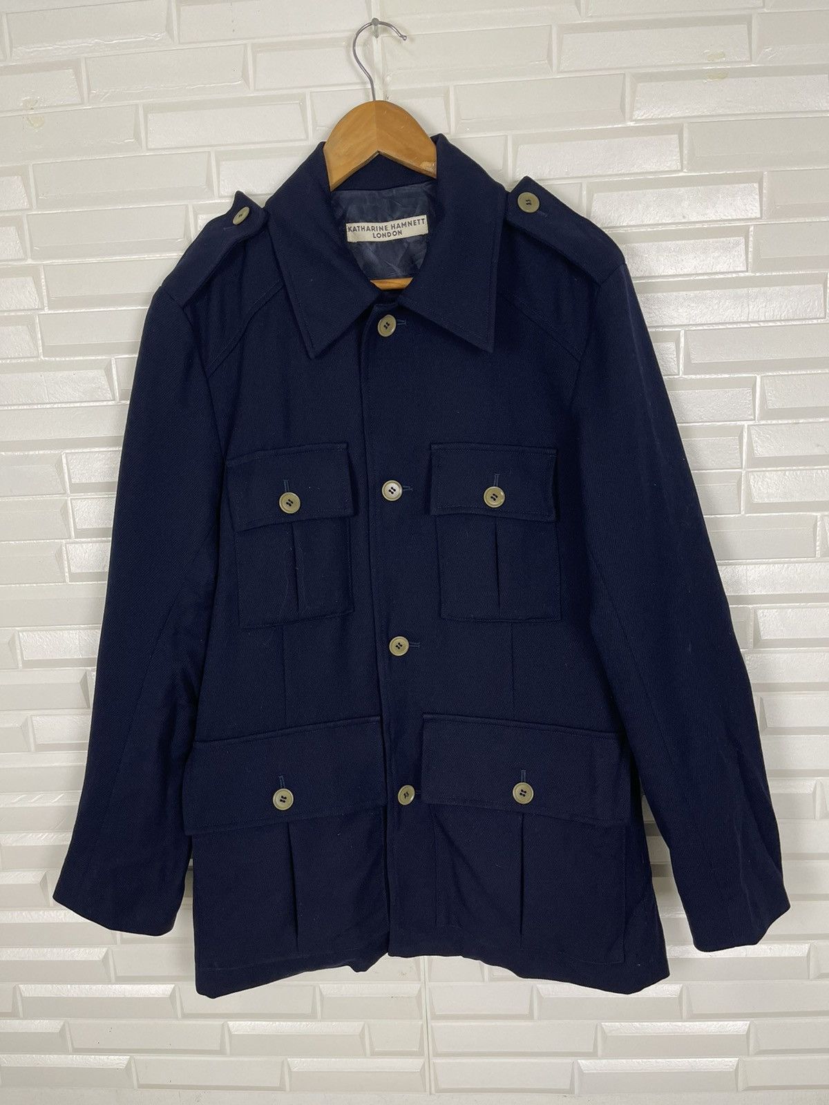 Katharine Hamnett London × Vintage MILITARY DESIGN KATHARINE HAMNETT LONDON PATCH POCKET Size US M / EU 48-50 / 2 - 1 Thumbnail