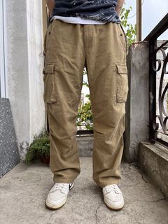 Size 36x31 Polo Ralph Lauren Cargo Pants Brown Loose Baggy Pants Multi  Pocket Utility Surplus Pants Ralph Lauren Pants Dark Brown W36 