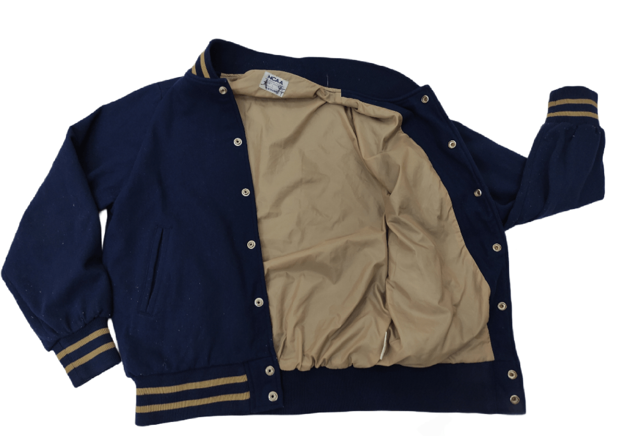 Vintage NCAA Descente Japanese Brand Varsity Jacket