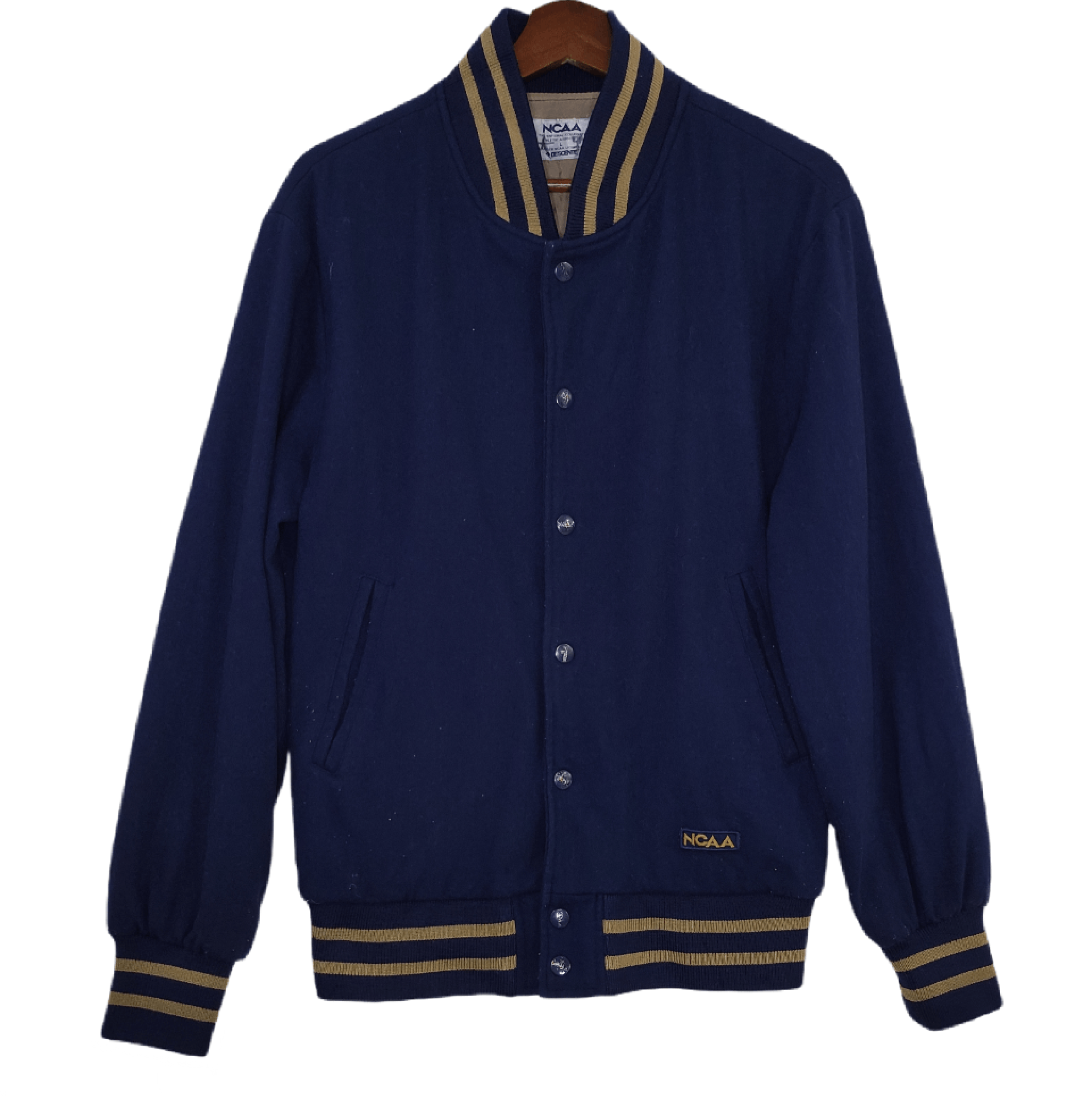 Vintage NCAA Descente Japanese Brand Varsity Jacket