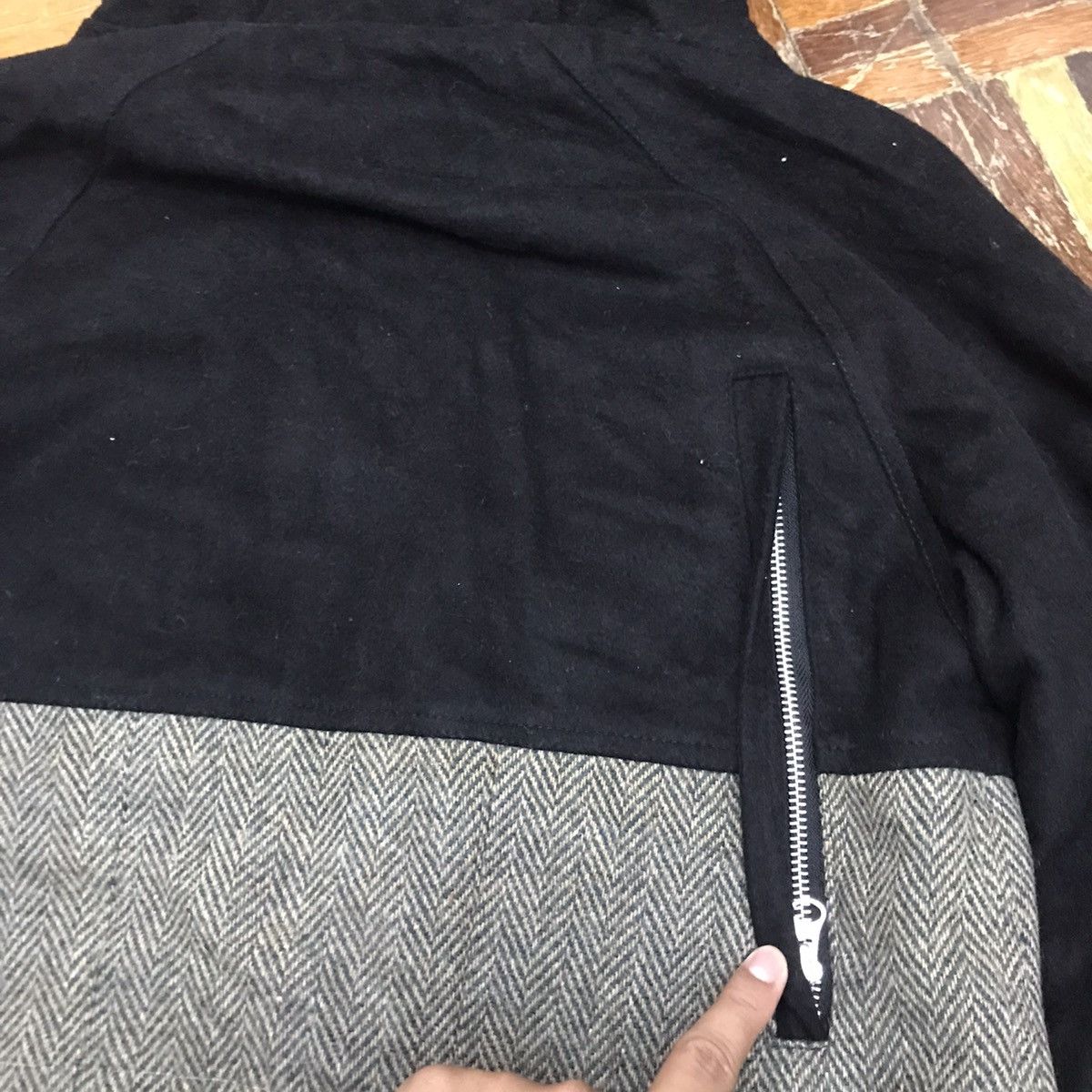 Harris Tweed Patchwork Parka Junya Style Jacket
