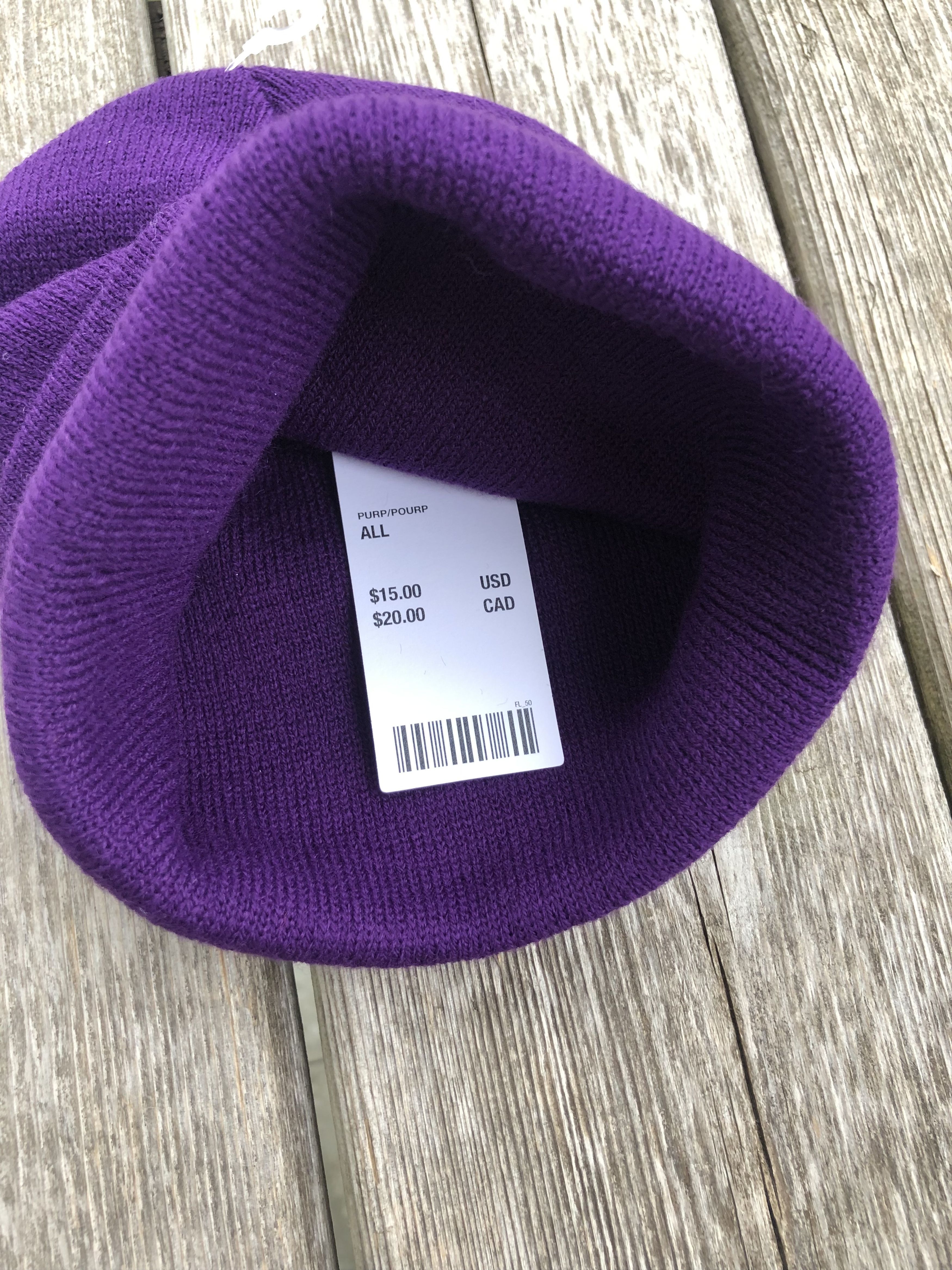 Urban Outfitters Urban Outfitters Beanie Purple Size ONE SIZE - 3 Thumbnail