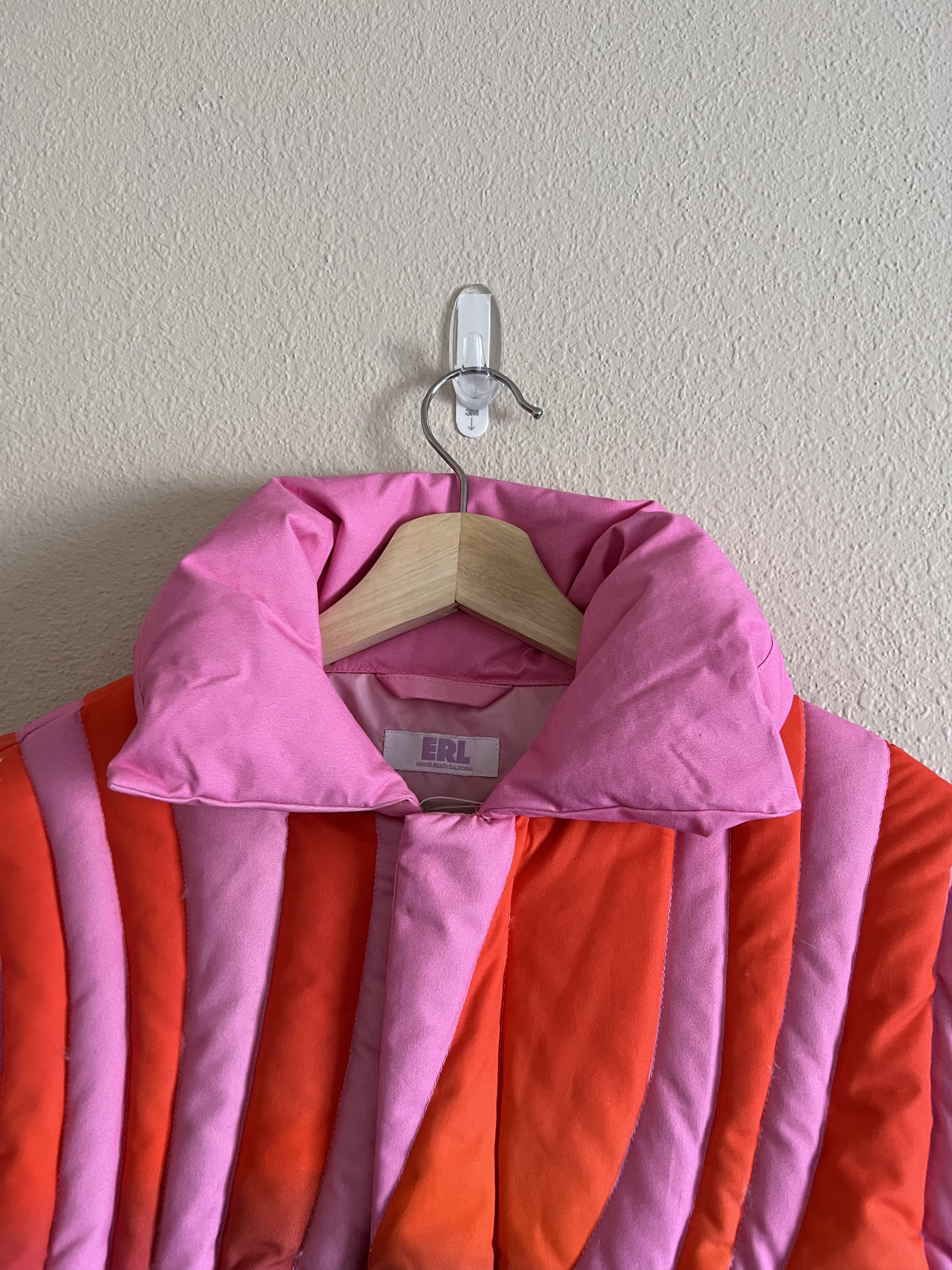 ERL ERL Sunset Puffer Jacket in Pink Red Size US L / EU 52-54 / 3 - 2 Thumbnail