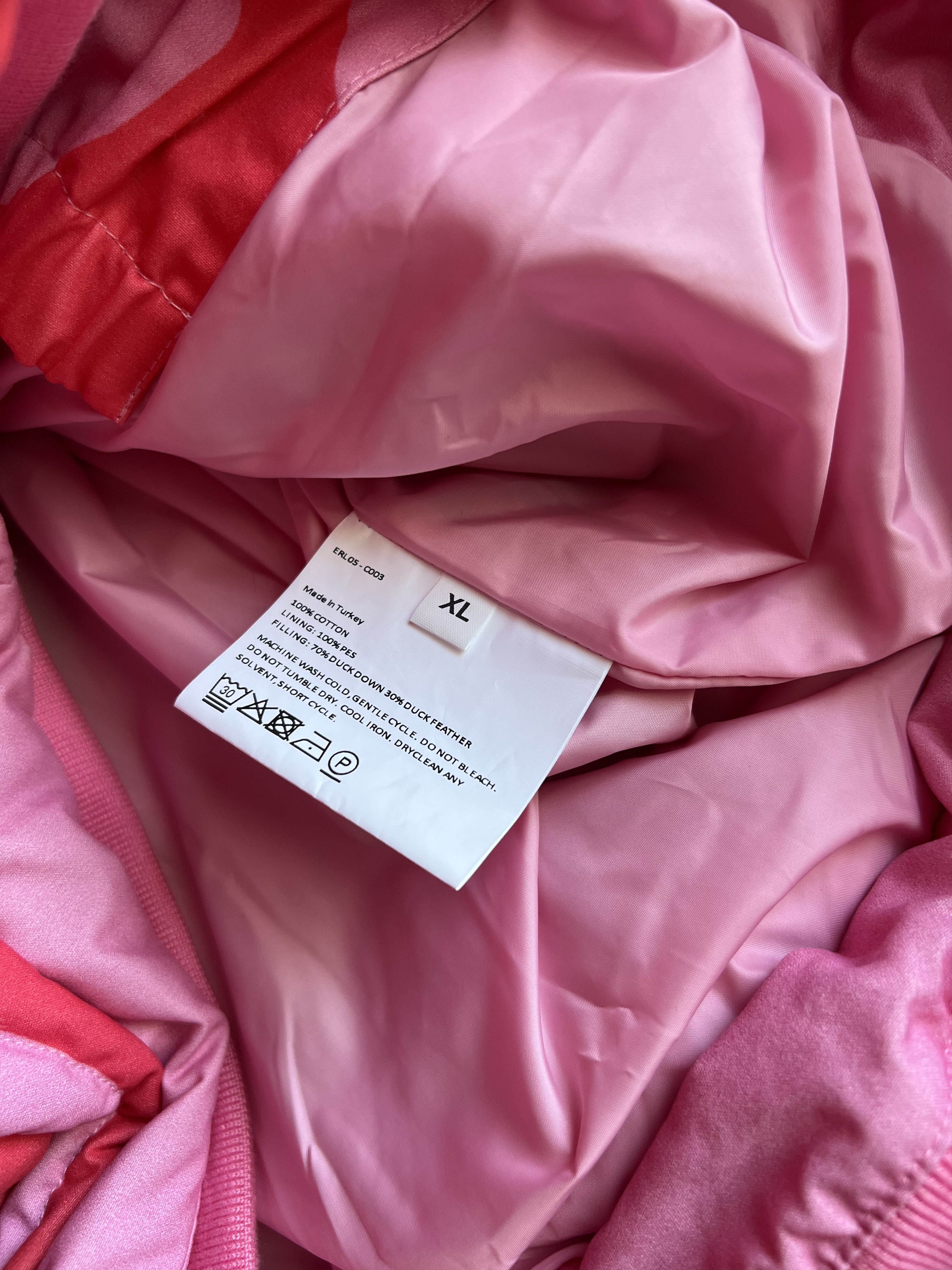 ERL ERL Sunset Puffer Jacket in Pink Red Size US XL / EU 56 / 4 - 9 Thumbnail