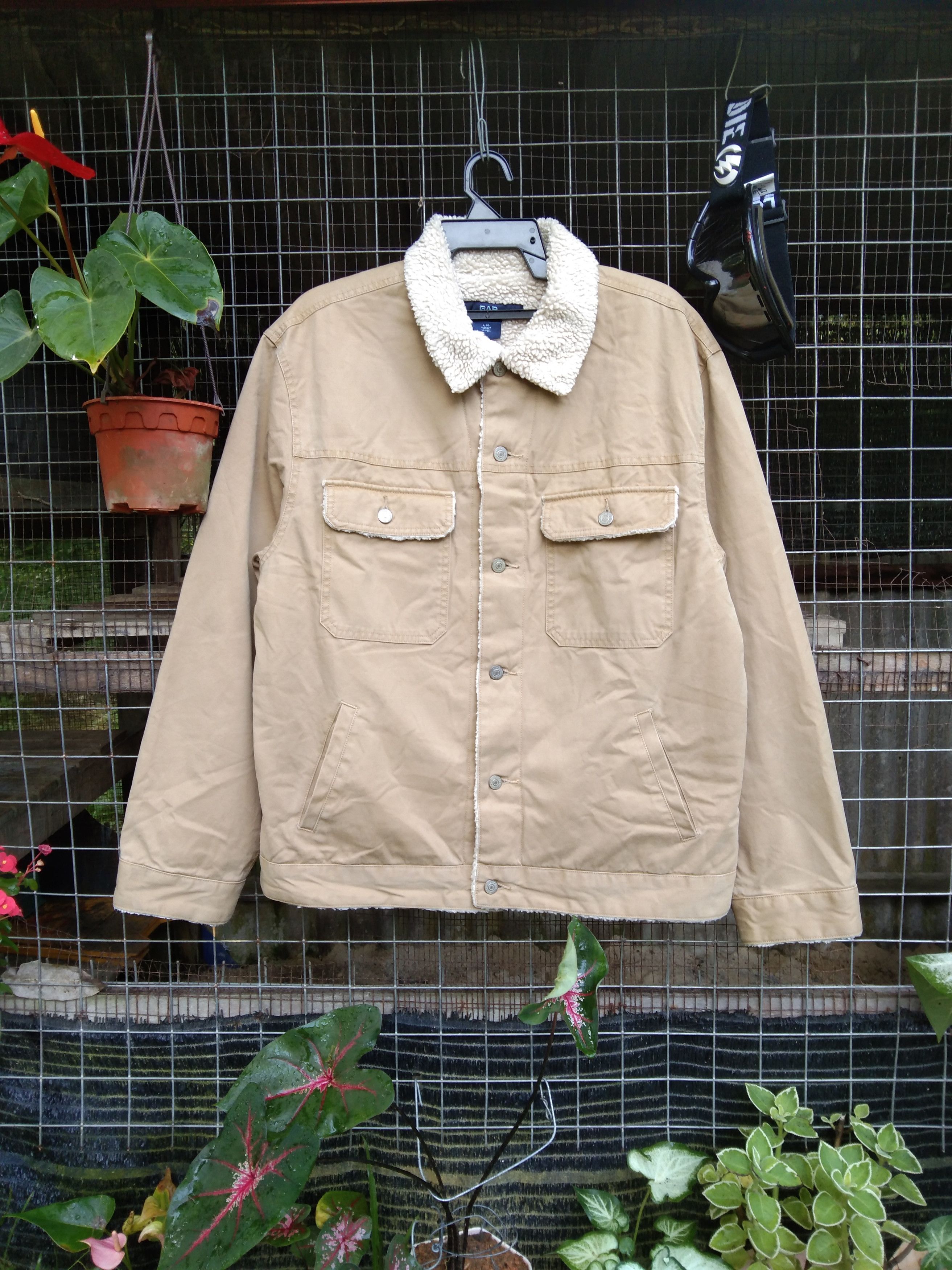 Gap VINTAGE GAP SHERPA JACKET@TRUCKER JACKET Size US L / EU 52-54 / 3 - 4 Thumbnail