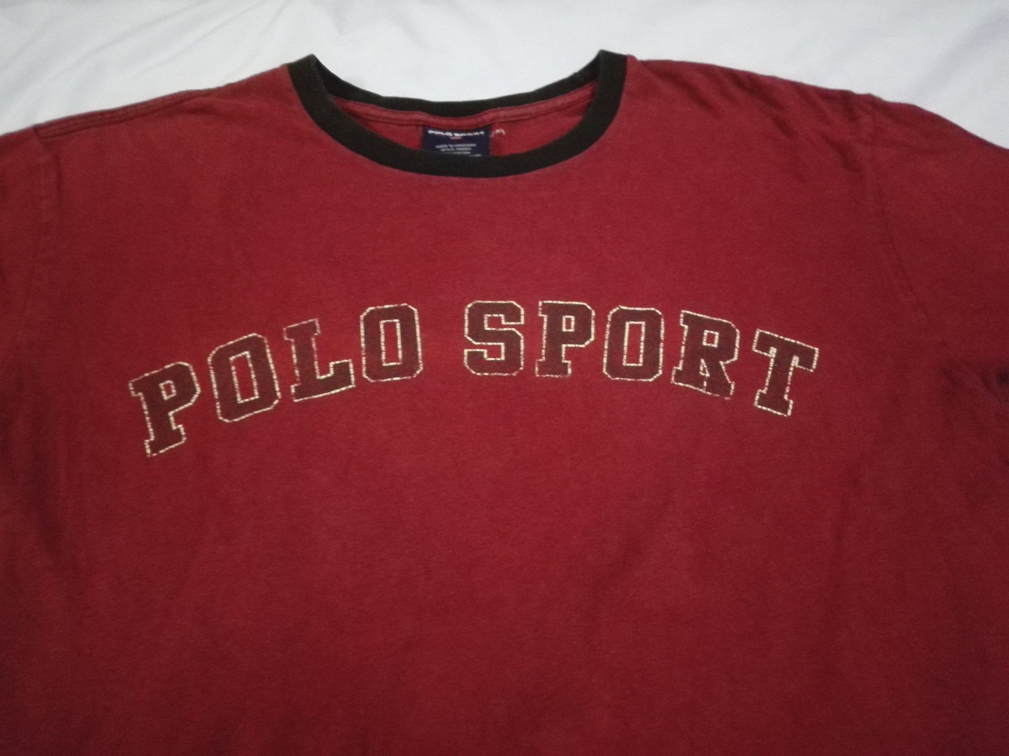 Polo Ralph Lauren × Ralph Lauren Sport × Vintage POLO SPORT RALPH LAUREN 01 NUMBER LOGO T SHIRT S Spell Out Size US M / EU 48-50 / 2 - 2 Thumbnail