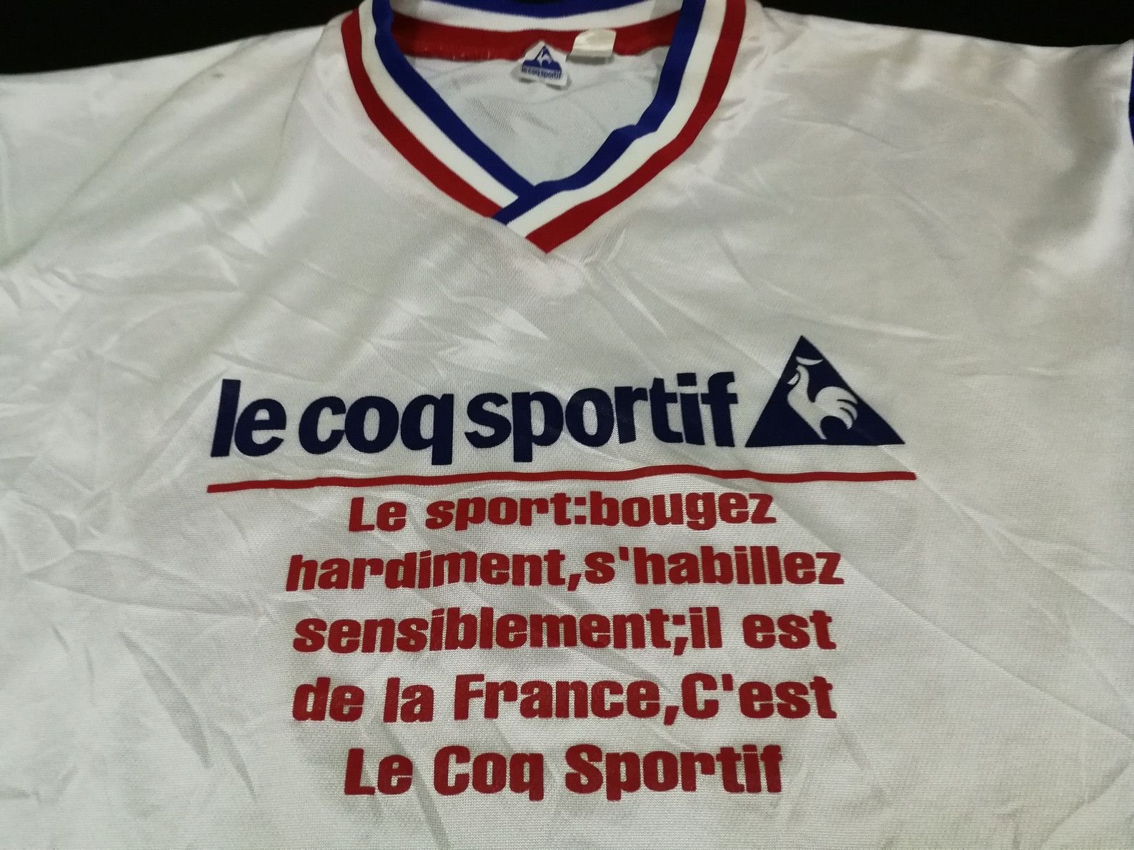 Le Coq Sportif Vintage Le Coq Sportif Jersey Big Logo Spell Out Size US L / EU 52-54 / 3 - 2 Thumbnail