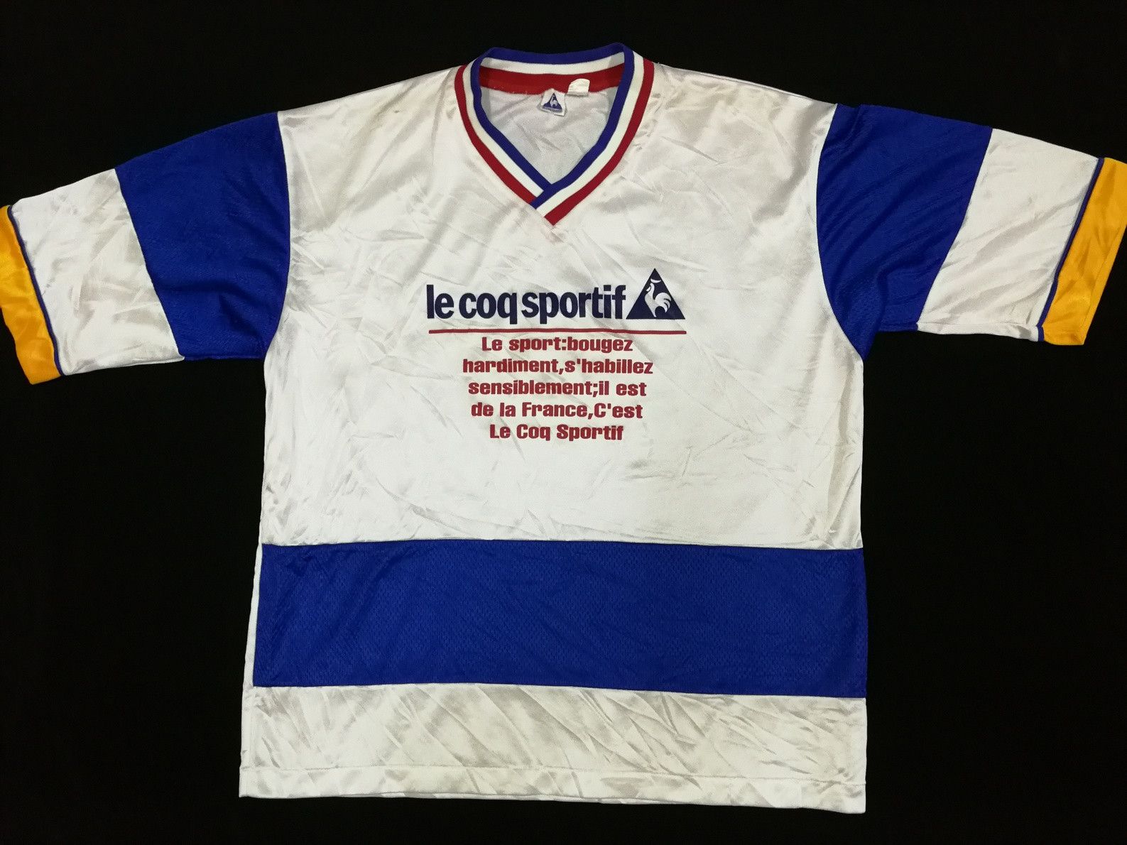 Le Coq Sportif Vintage Le Coq Sportif Jersey Big Logo Spell Out Size US L / EU 52-54 / 3 - 1 Thumbnail