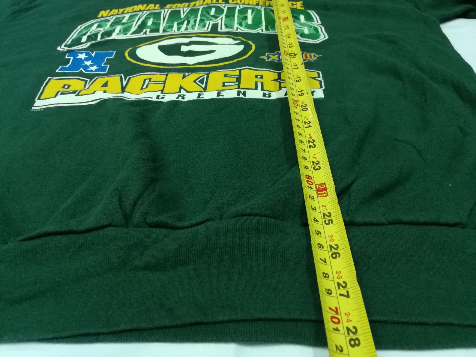 NFL × Vintage Vintage 90s NFL 1997 Green Bay Packers Sweatshirt Size US XL / EU 56 / 4 - 7 Thumbnail