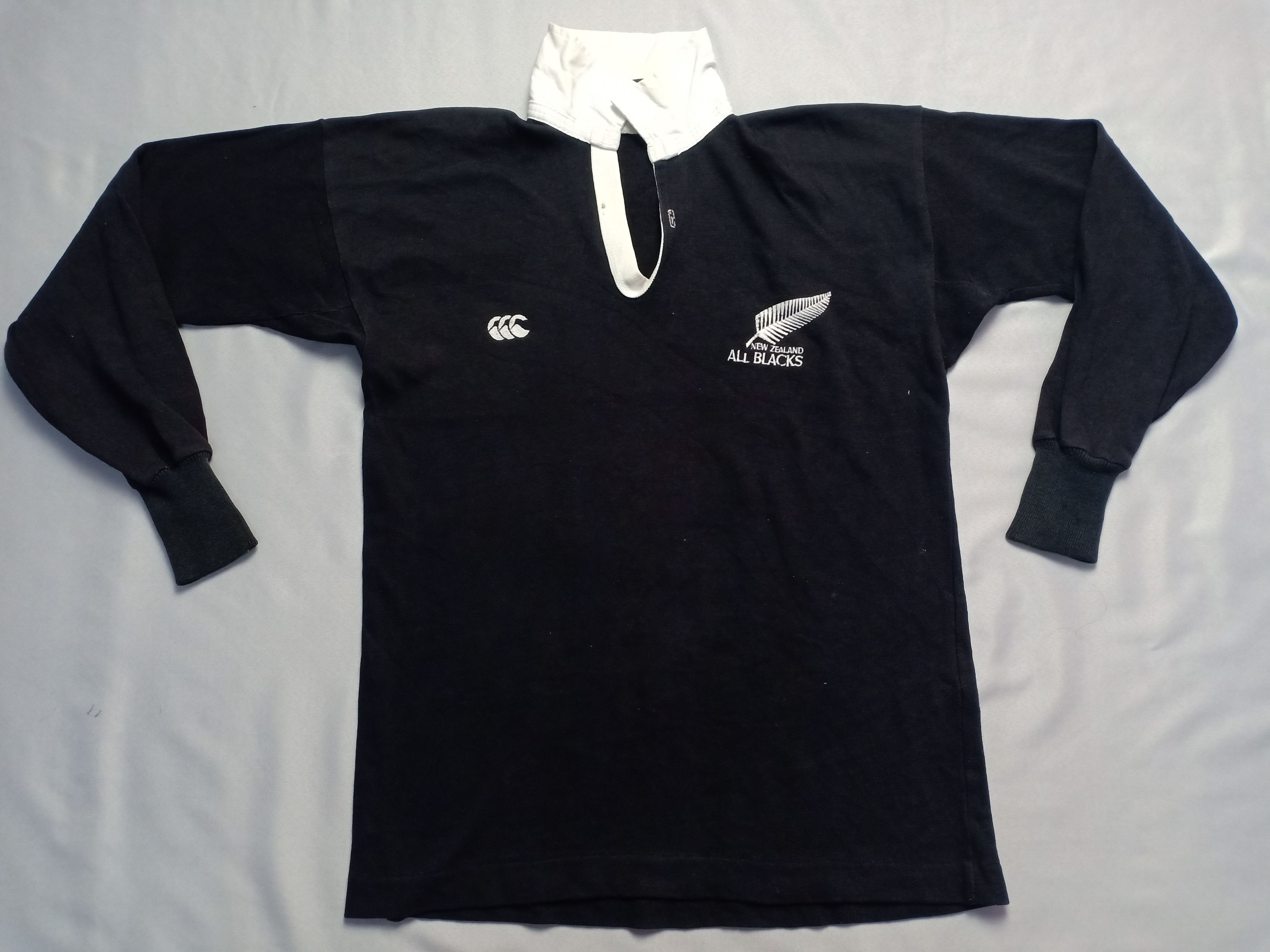 Canterbury of New Zealand Vintage All Blacks Polo Long Sleeve Canterbury New Zealand Size US S / EU 44-46 / 1 - 2 Thumbnail