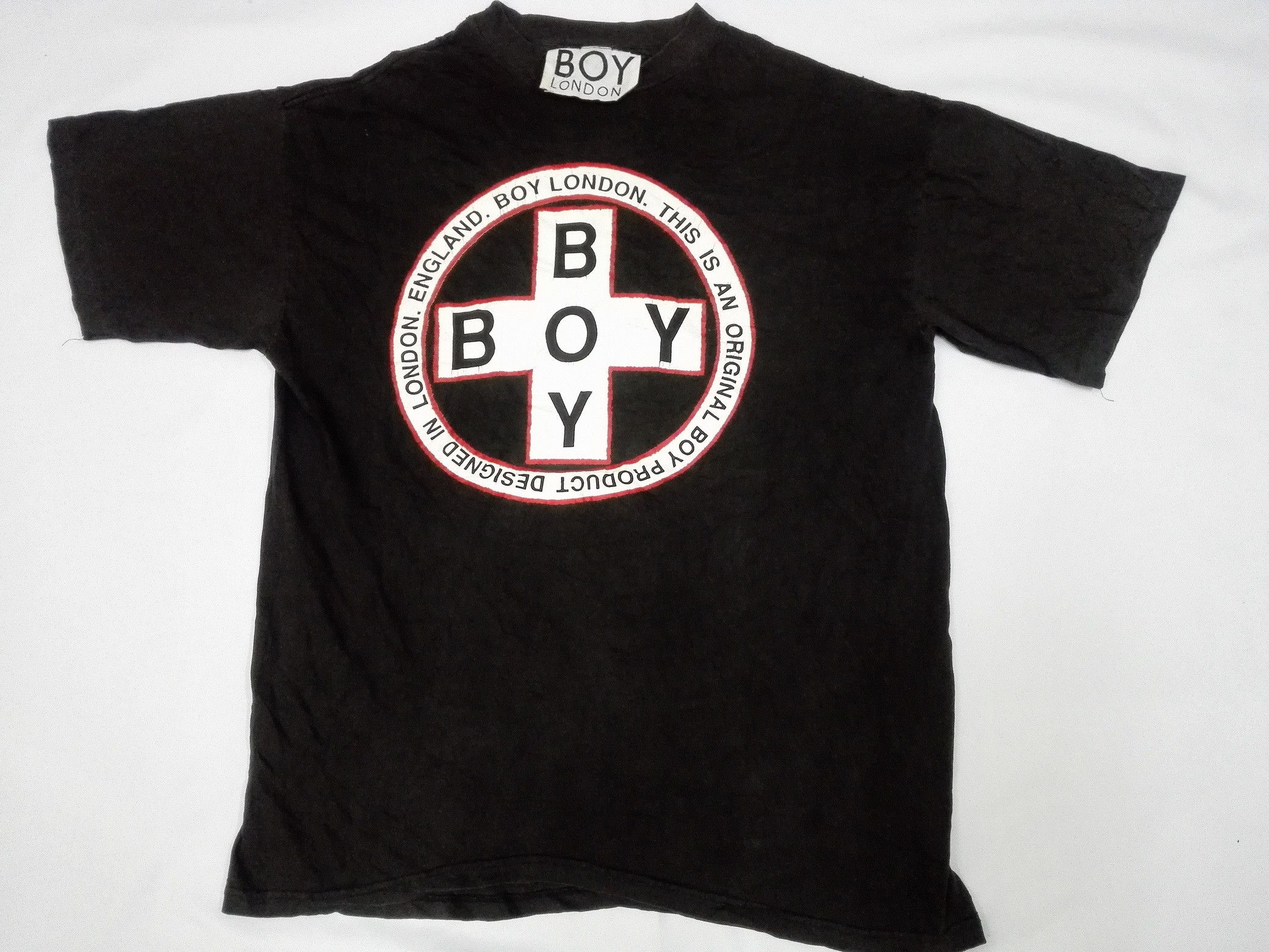 image of Vintage Boy London Tee Punk Seditionaries Tee in Black, Men's (Size XL)